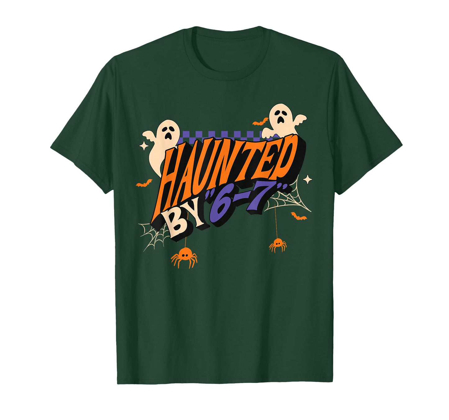 Funny Haunted by 6 7 Halloween Tee for Men Women T-Shirt
