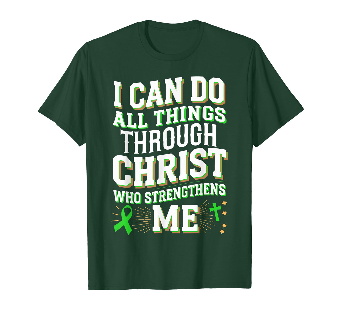 All Things Through Christ Spinal Cord Injury Awareness T-Shirt