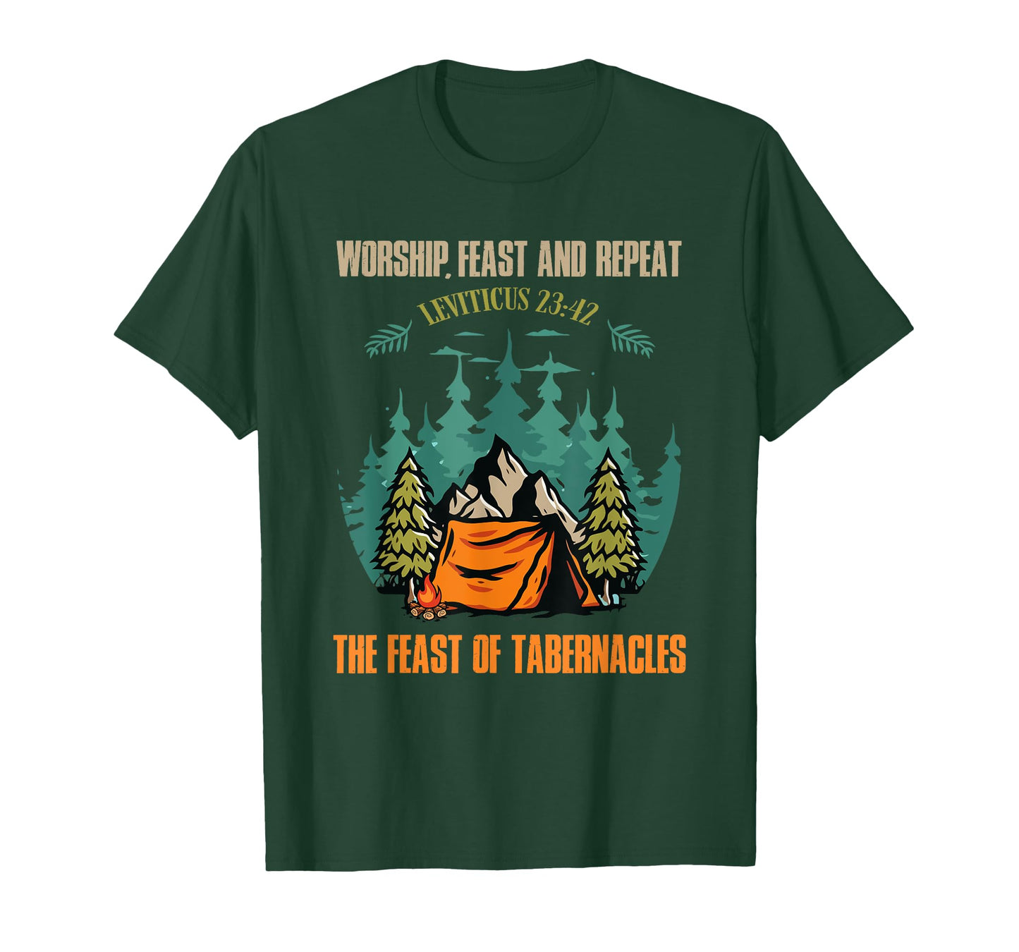 Worship Feast Repeat Feast of Tabernacles Hebrew Israelite T-Shirt