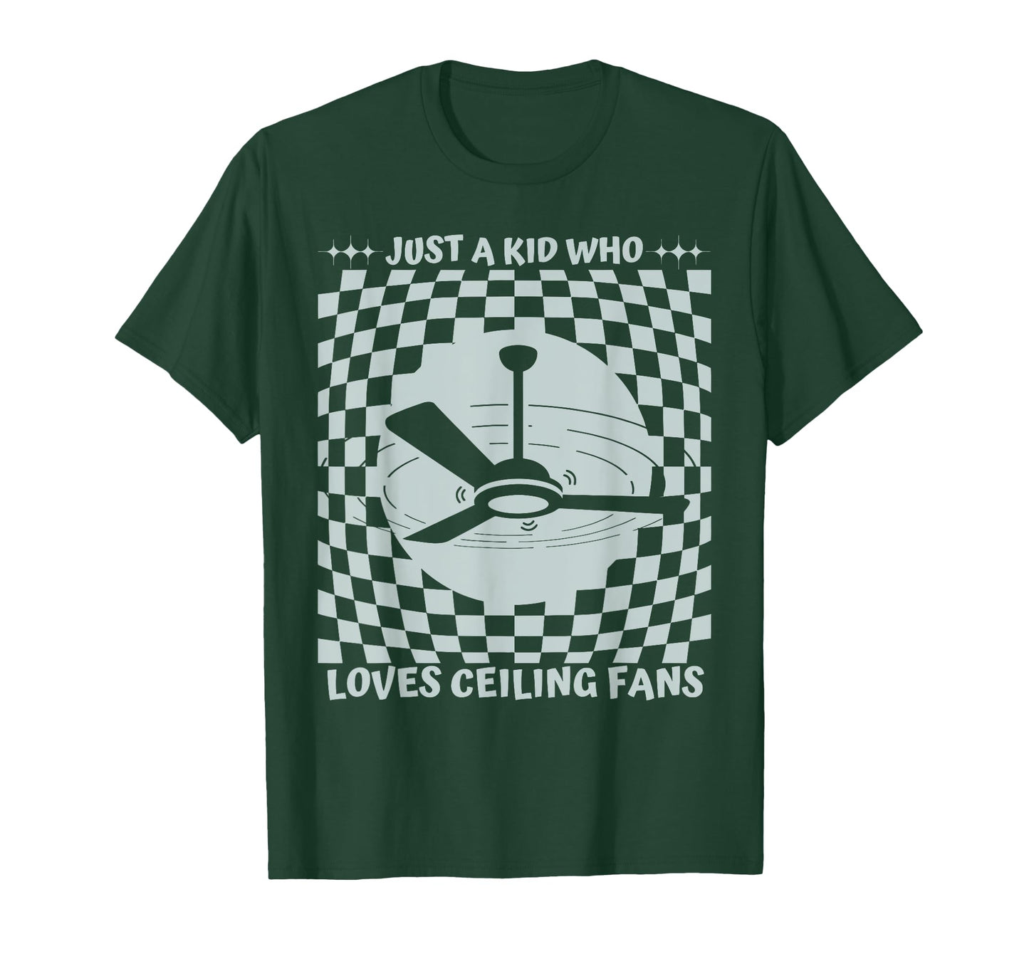 Just a Kid Who Loves Ceiling Fans funny design T-Shirt