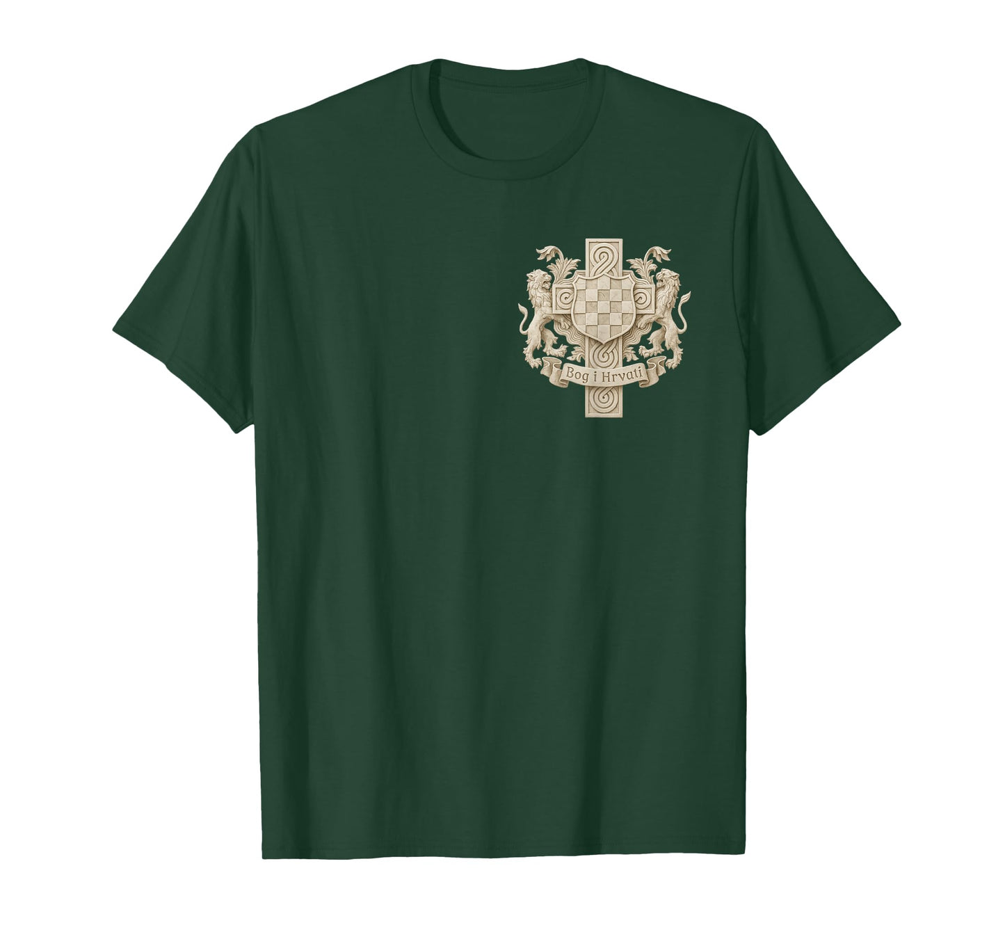 Bog I Hrvati - Croatian coat of arms and cross T-Shirt