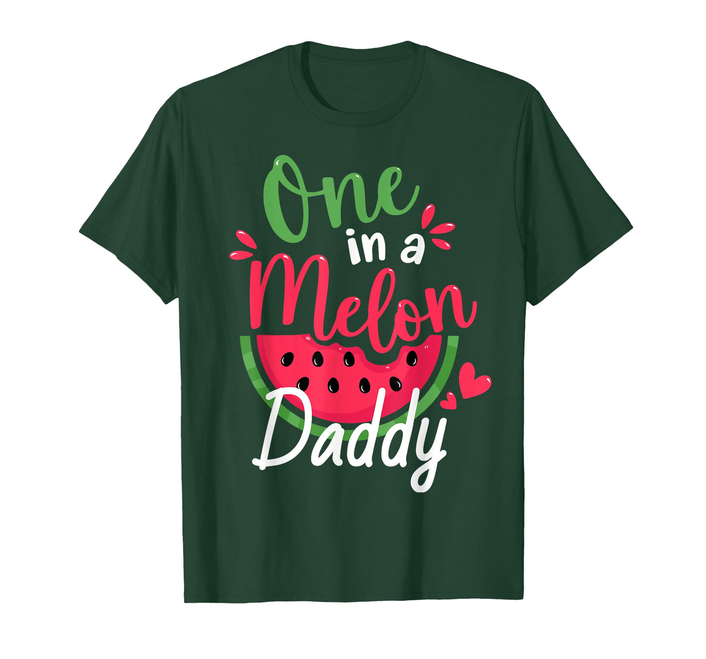 One in a Melon Daddy 1st Birthday Summer Family Matching T-Shirt