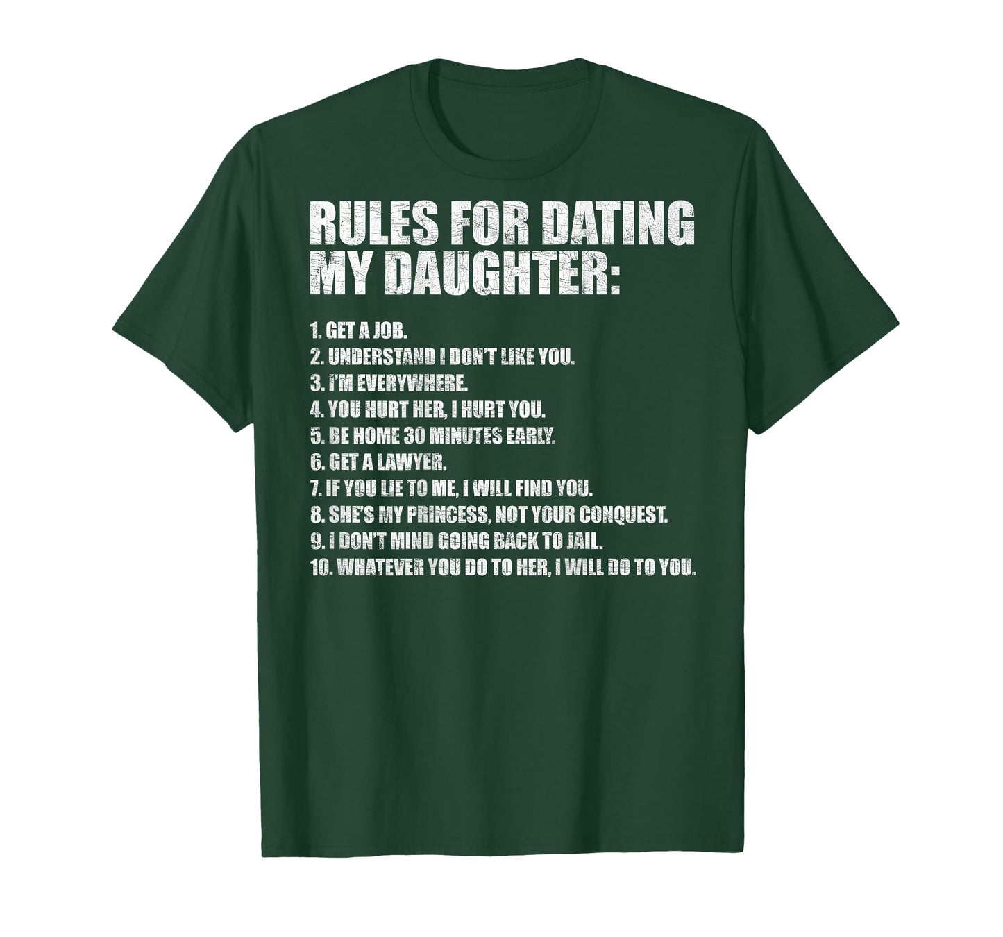 Rules for Dating My Daughter Funny Dad Daughter T-Shirt