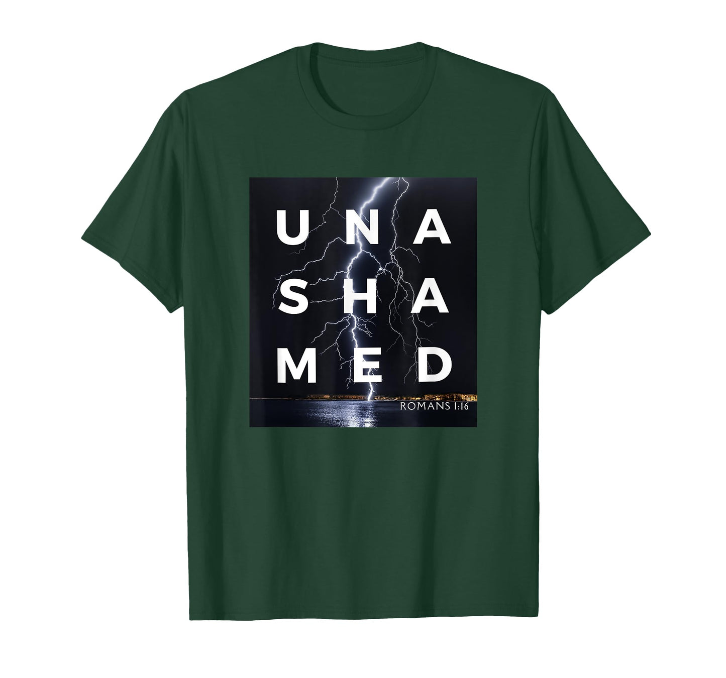 Unashamed of the Gospel Tee, Romans 116 Christian Bold T-Shirt