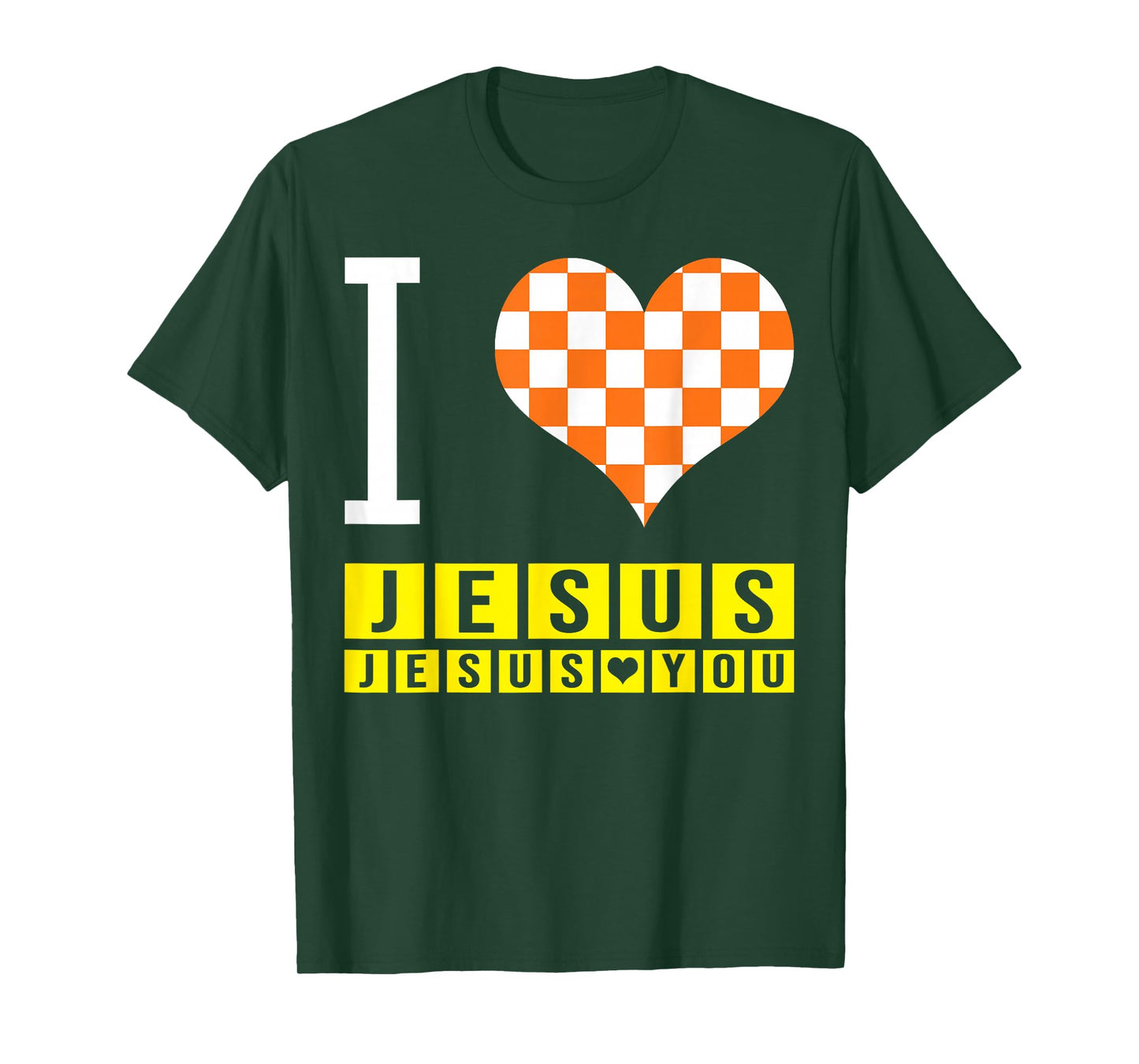 I Love Jesus Jesus Love You Christian Caro Heart God Faith T-Shirt
