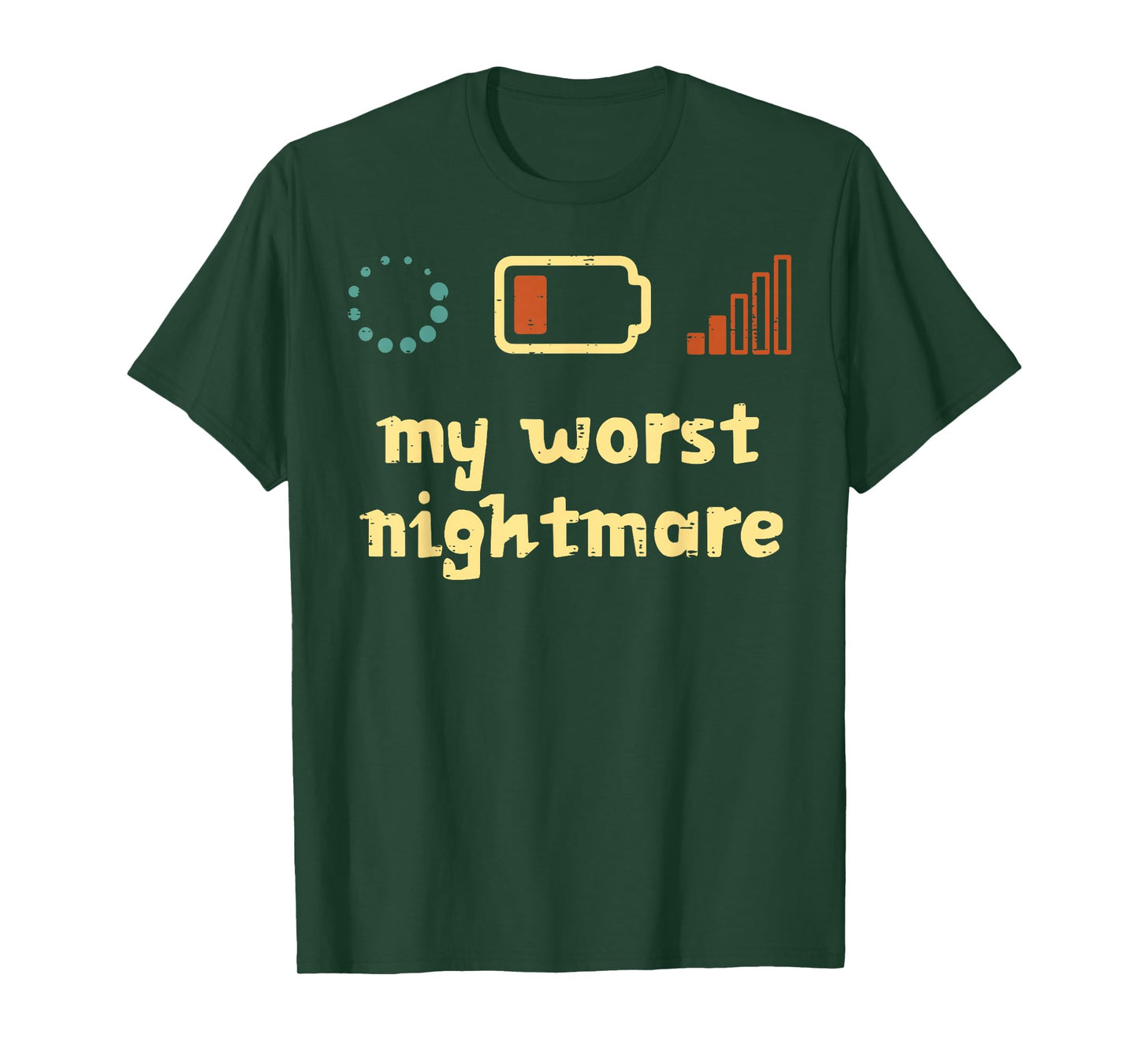 My Worst Nightmare Low Wifi Signal Funny Gamer Men Boys Kids T-Shirt