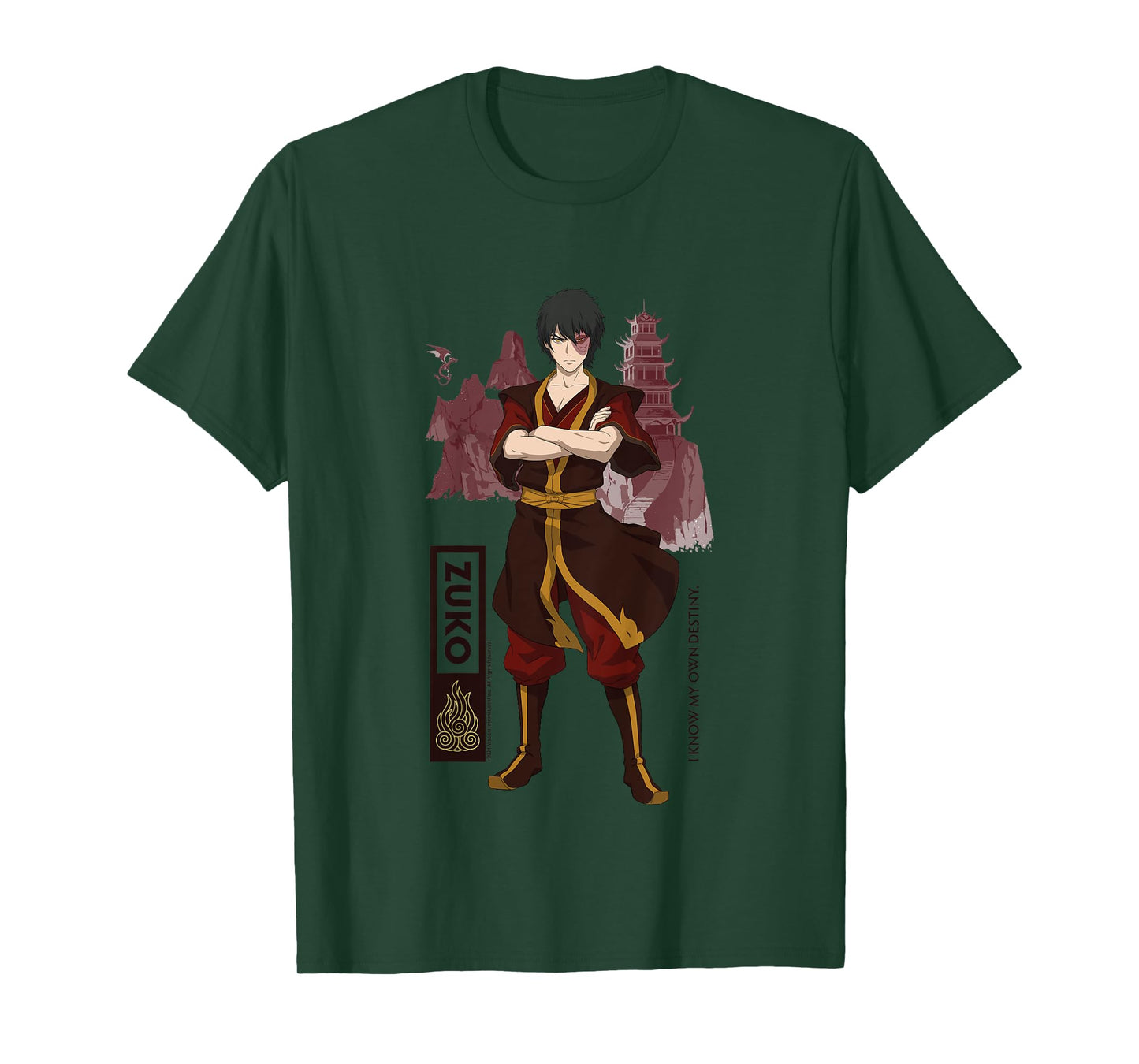 Avatar The Last Airbender Zuko Fire Destiny Quote Kids T-Shirt