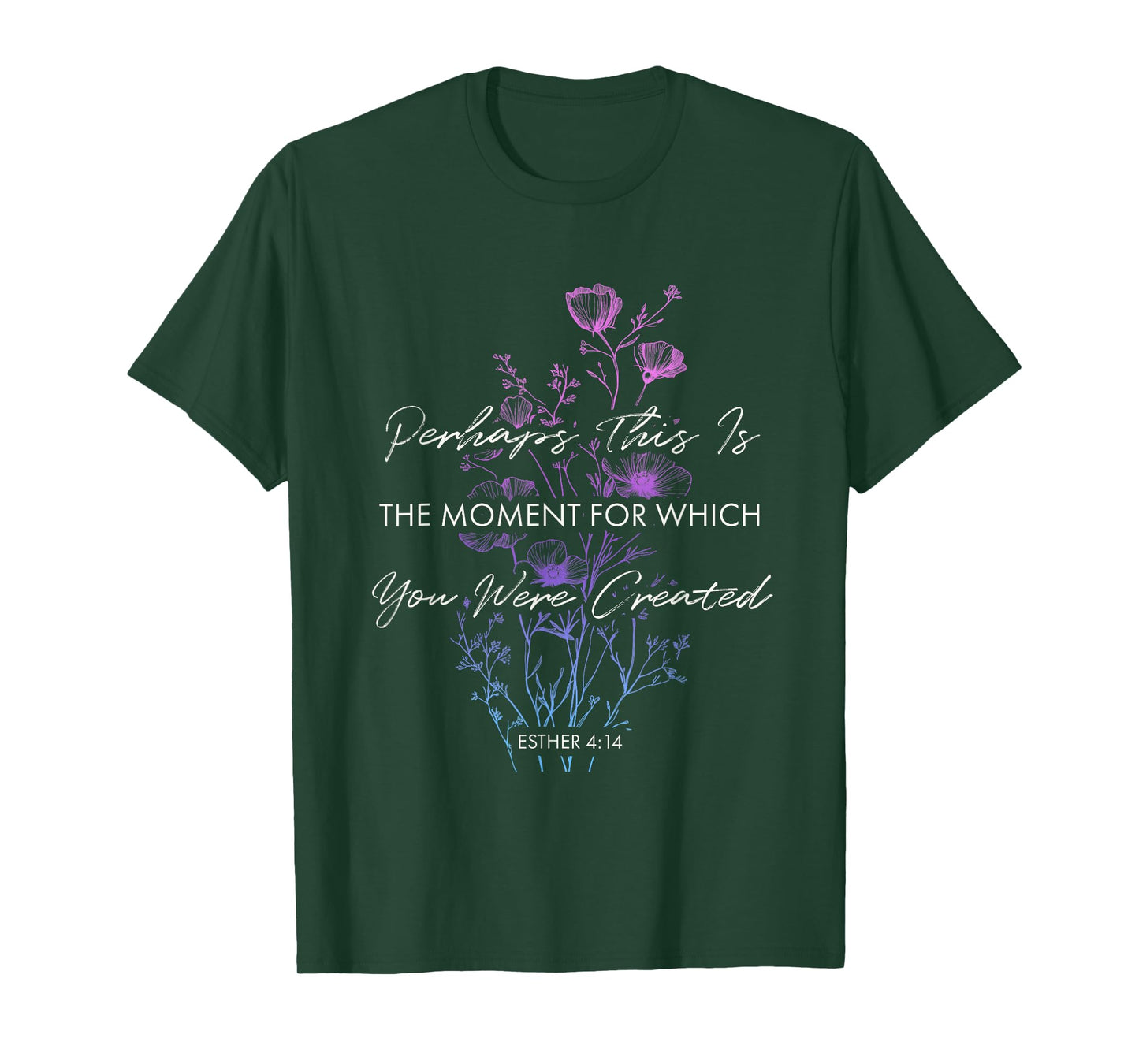Perhaps this is the Moment Esther 414 Bible Verse Christian T-Shirt