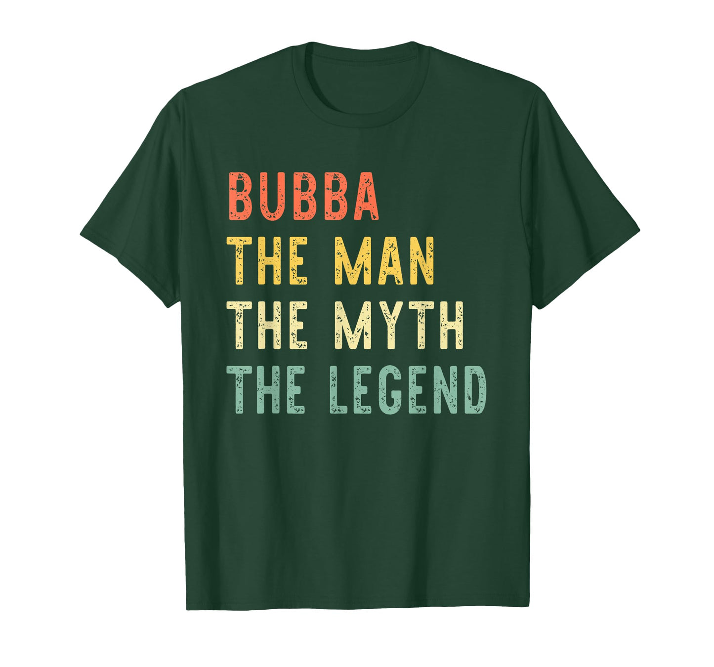 Bubba The Man The Myth The Legend Retro Vintage T-Shirt