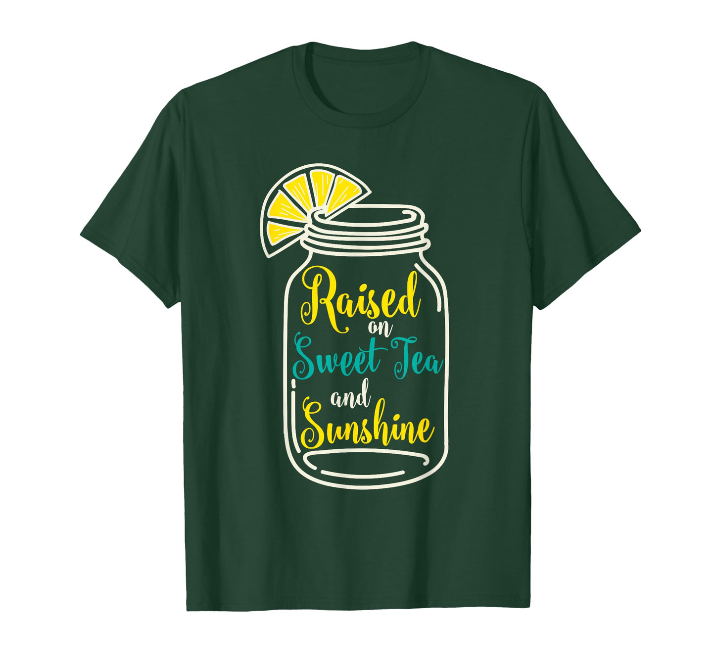 Girls Southern Gift T-Shirt Raised on Sweet Tea & Sunshine T-Shirt