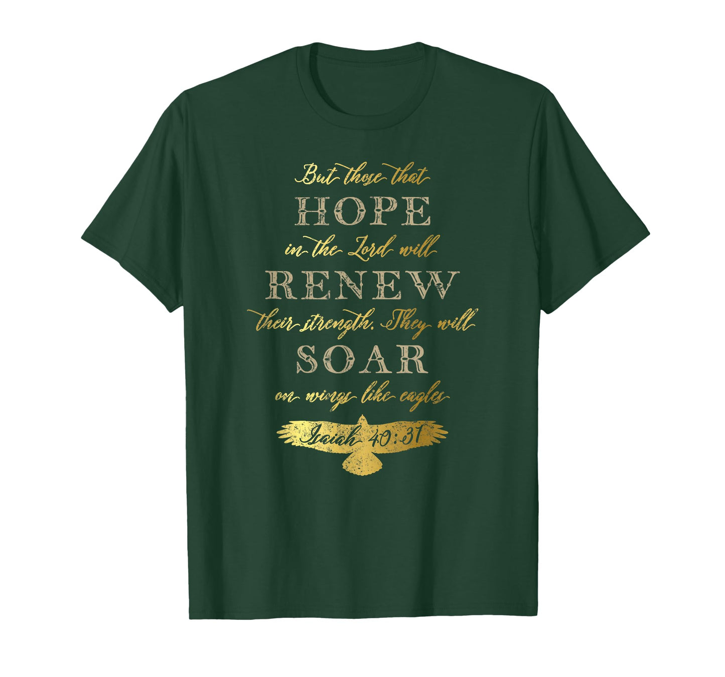 Wings Like Eagles Isaiah 40 31 Christian Bible Verse T-Shirt