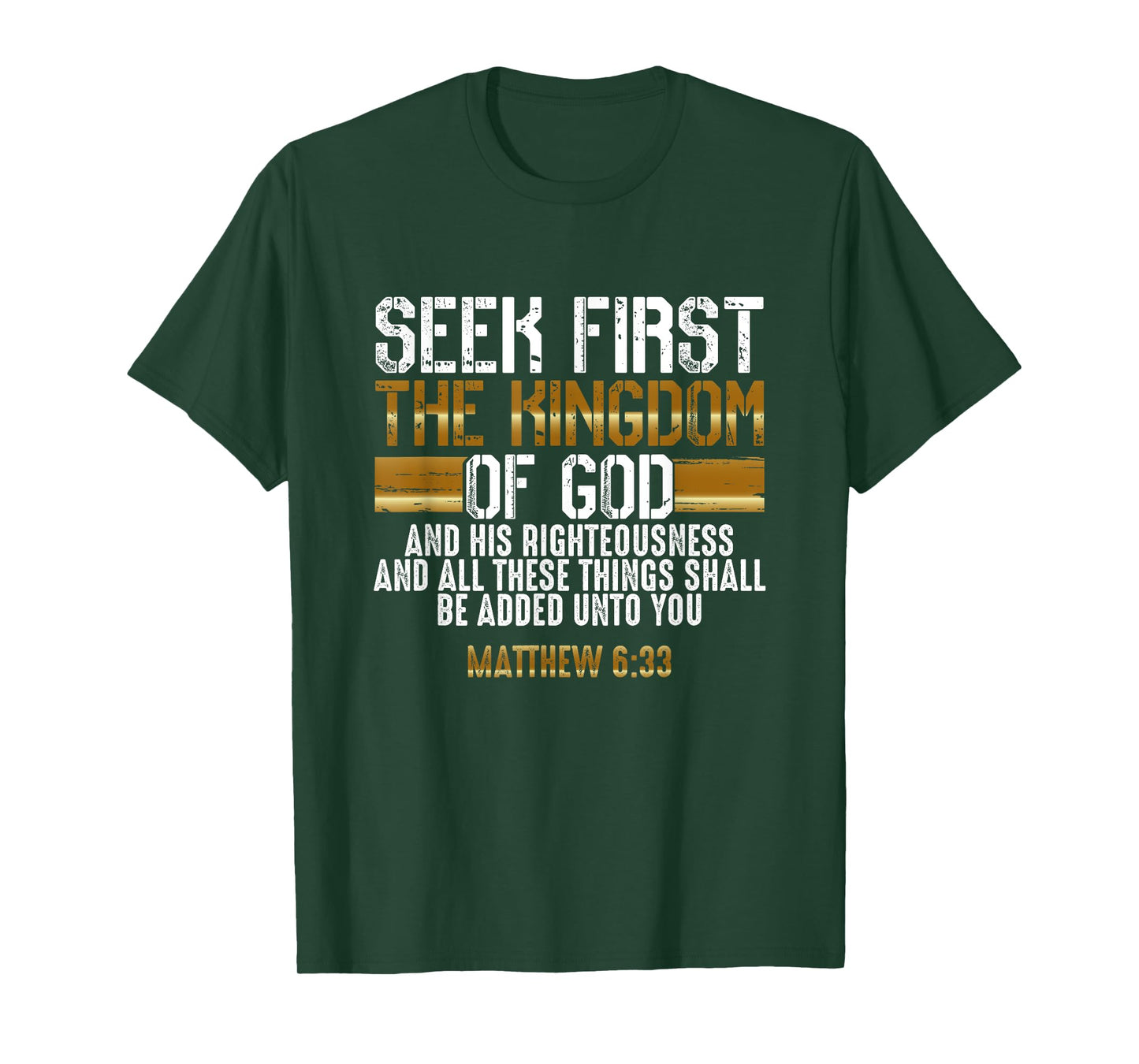 Suche zuerst das Reich Gottes - Bible Verse Christian T-Shirt