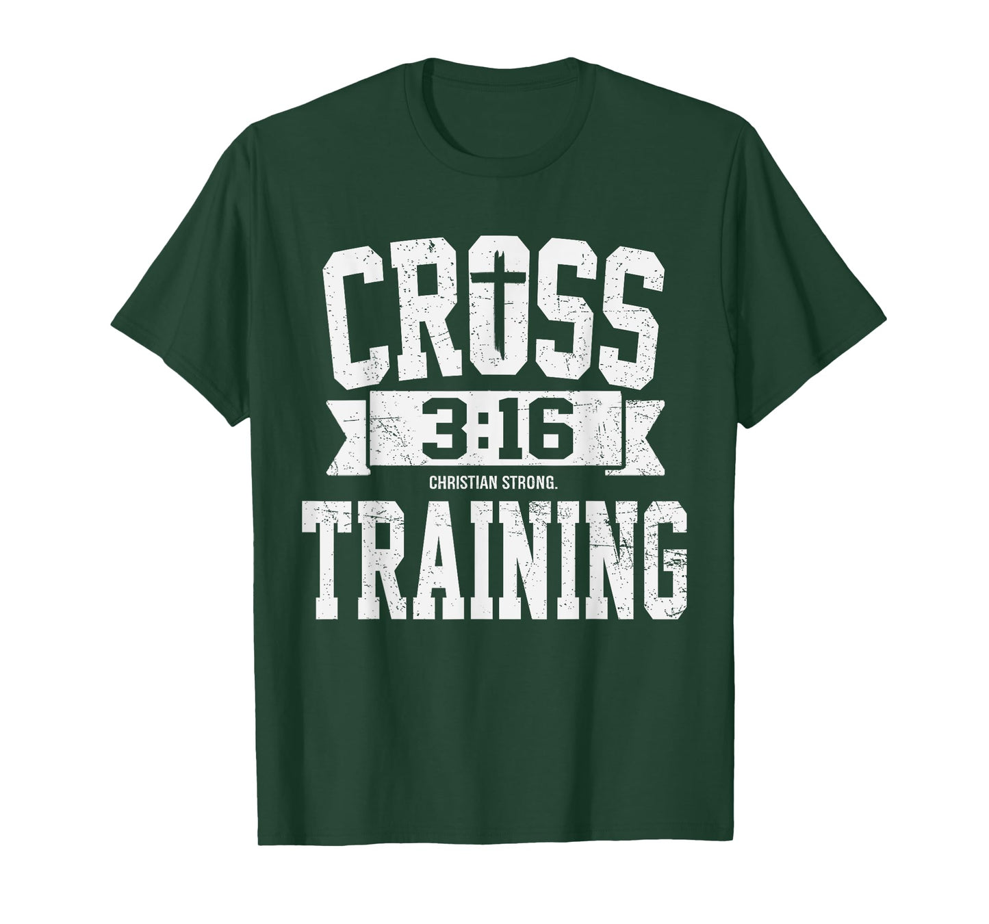 Cross Training 3 16 Christian Faith Motivational Bible T-Shirt