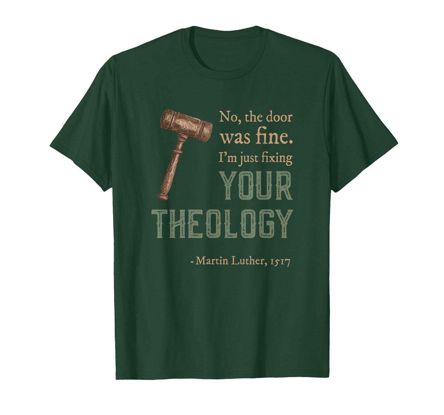 Martin Luther Reformed Christian Reformation Day T-Shirt