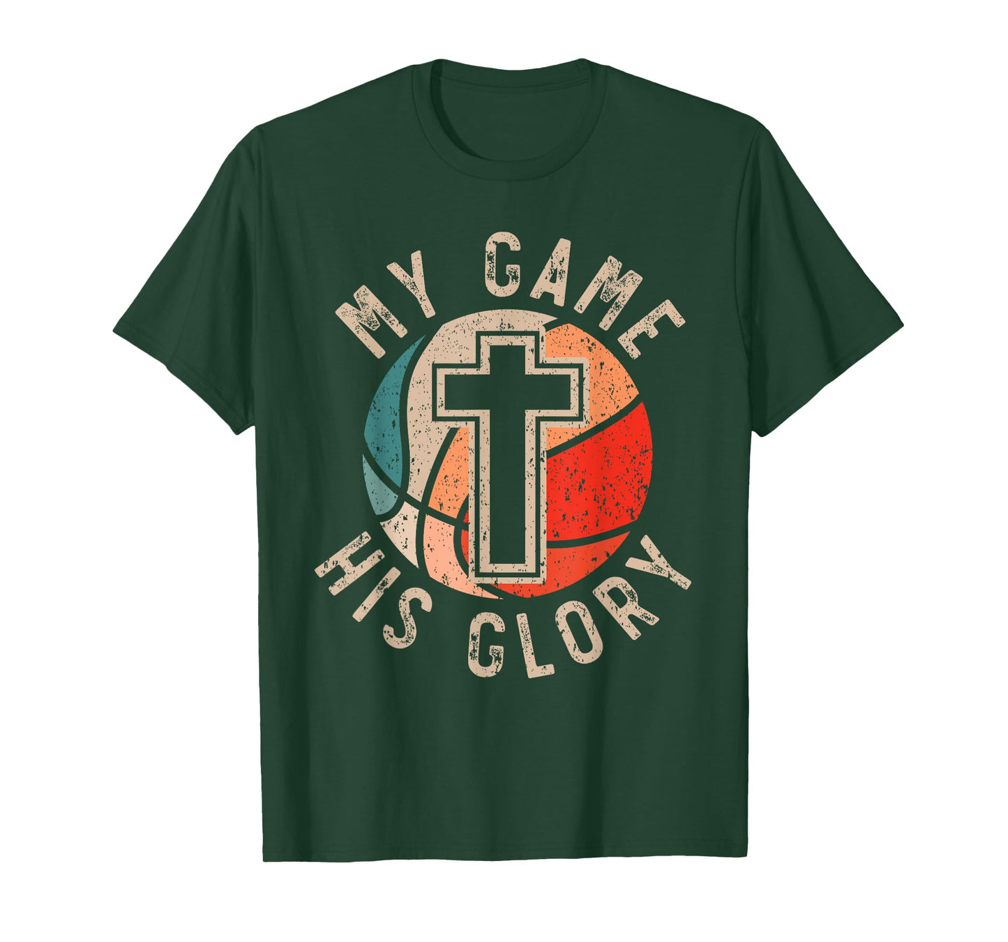 Basketball And Jesus Christ Christian Believer Hooper T-Shirt