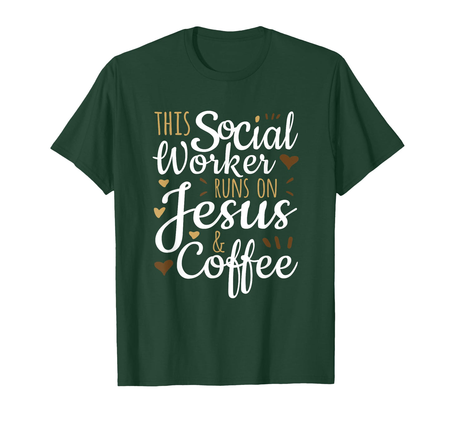 This Social Worker Runs on Jesus & Coffee, Social Worker T-Shirt
