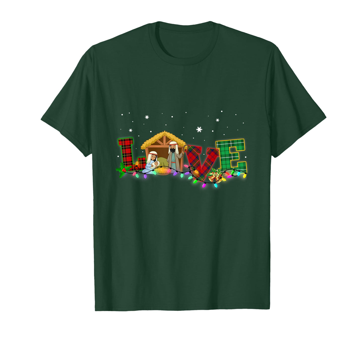 Happy Christmas Love Nativity Laurie Furnell Xmas T-Shirt