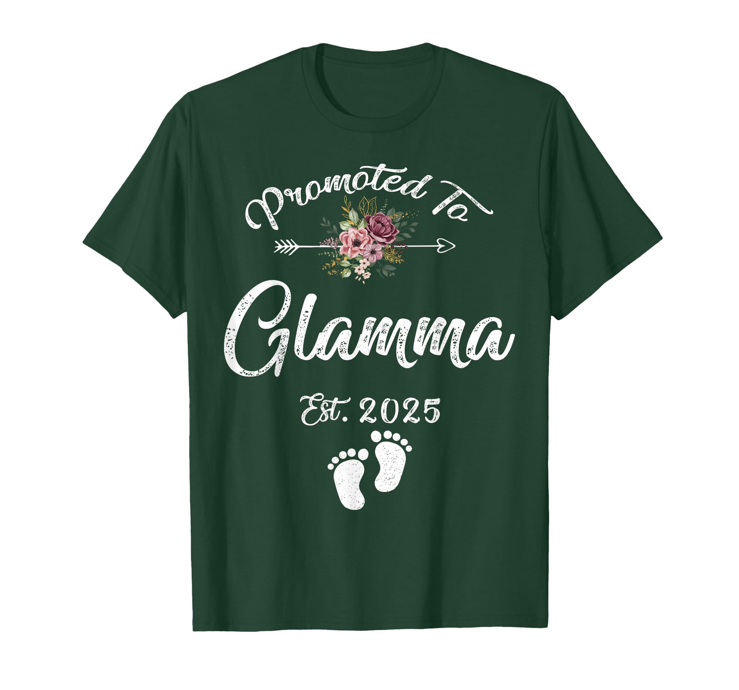 Promoted to Glamma Est 2025 Flower T-Shirt