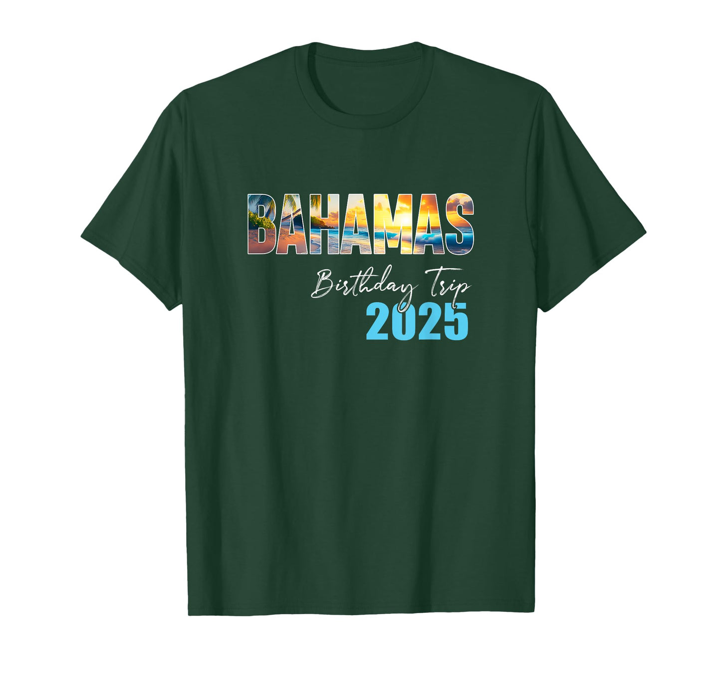Bahamas Birthday Trip 2025 Vacation Party Crew Cruise T-Shirt