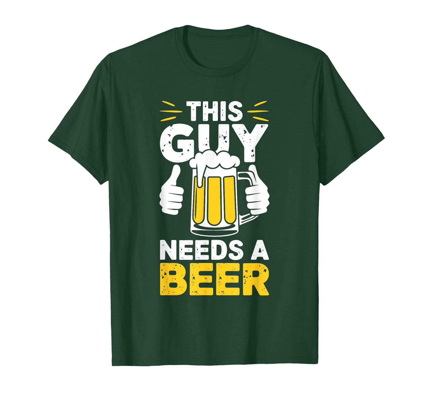 This Guy Needs A Beer Shirt Men Funny Drinking T-Shirt