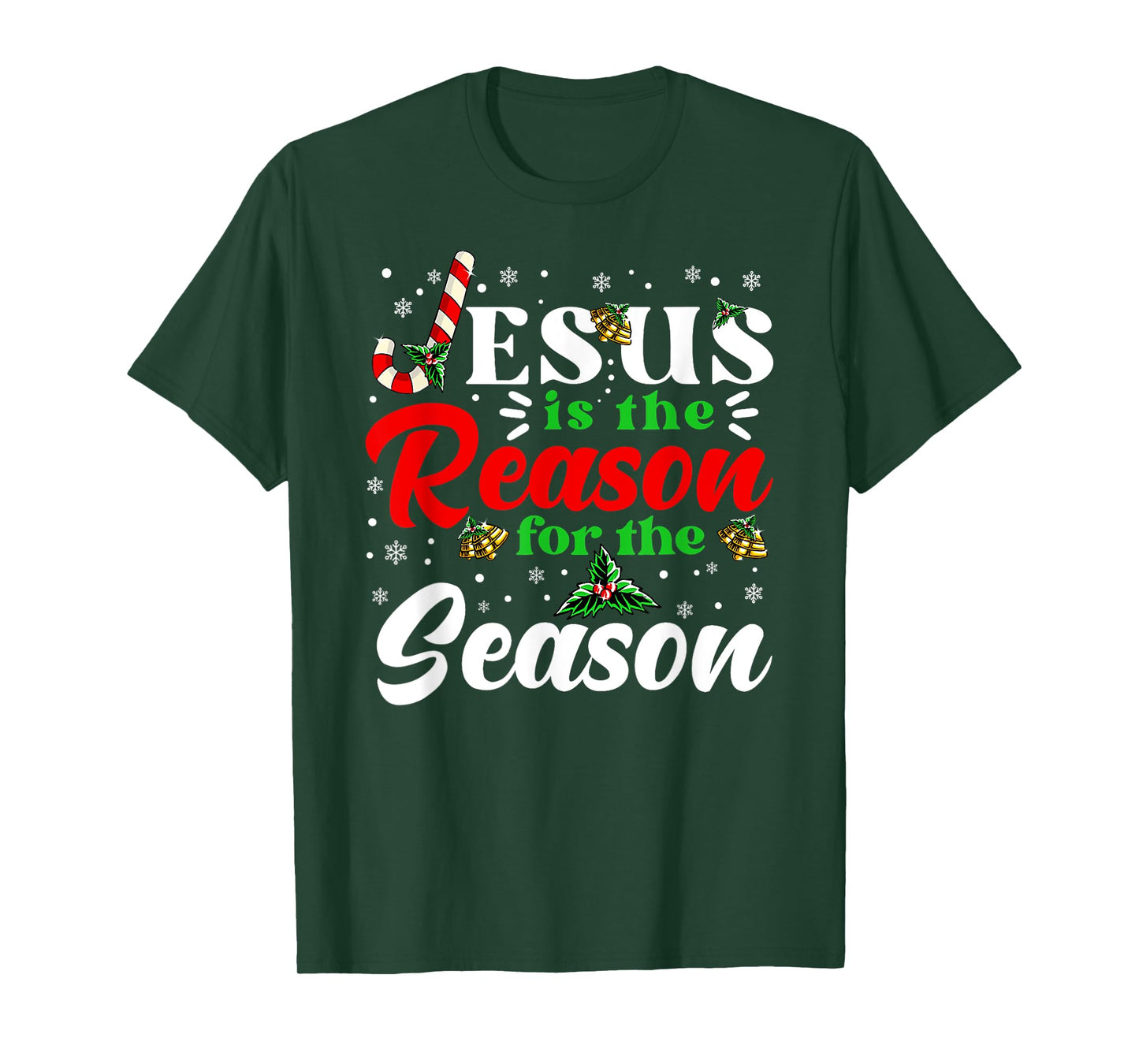 Jesus Is The Reason For The Season Christmas X Mas Christian T-Shirt
