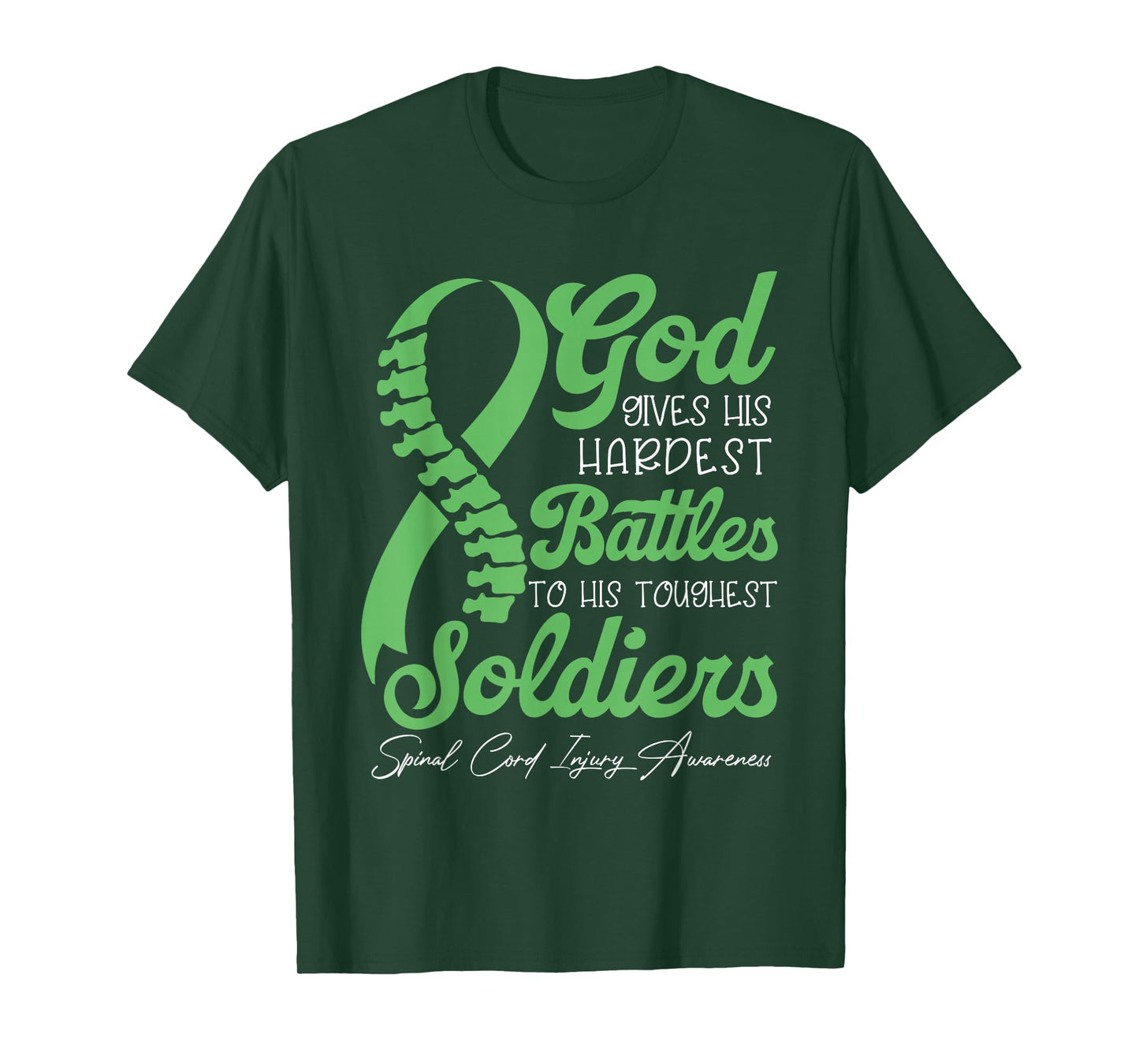 God Gives His Hardest Battles To His Toughest Soldiers T-Shirt