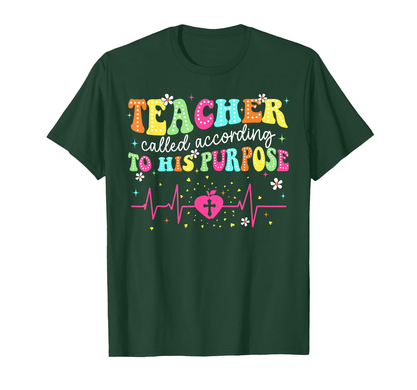Teacher Called According to His Purpose Christian Teacher T-Shirt
