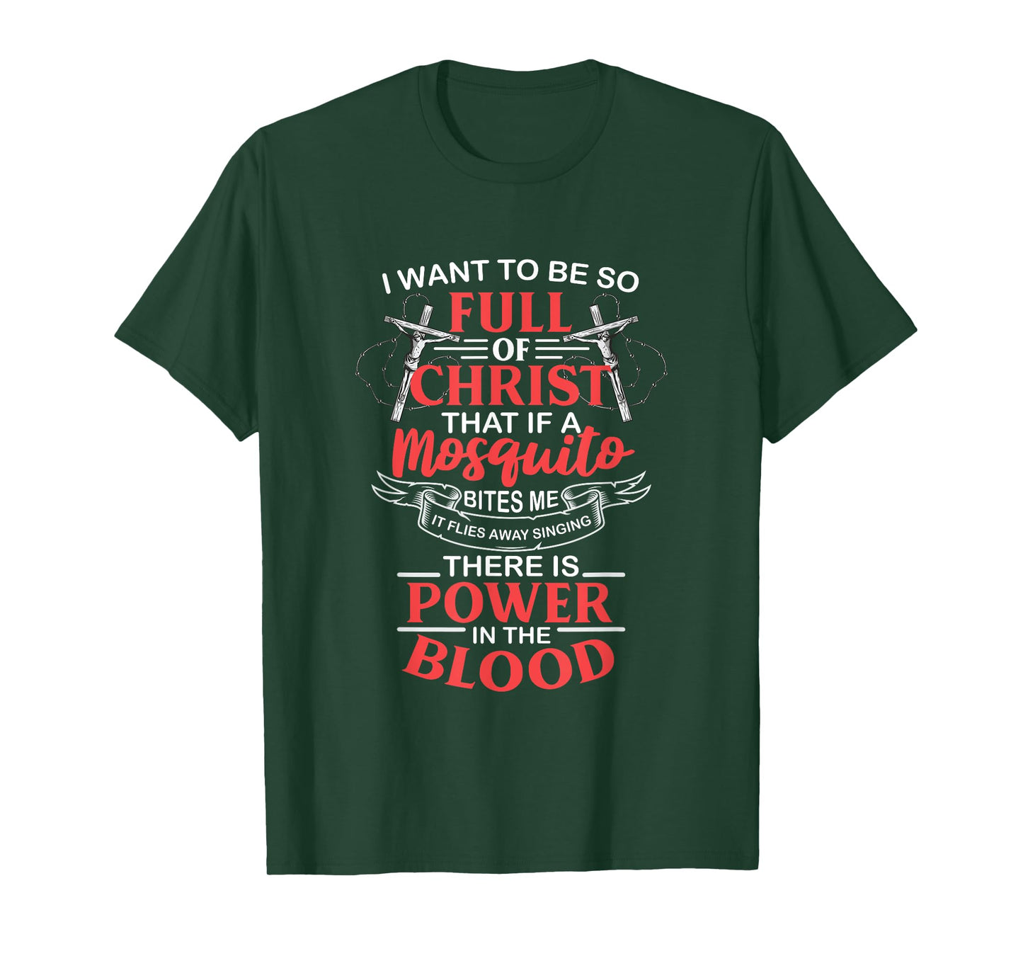 Power In The Blood Religious Humorous Patriotic T-Shirt