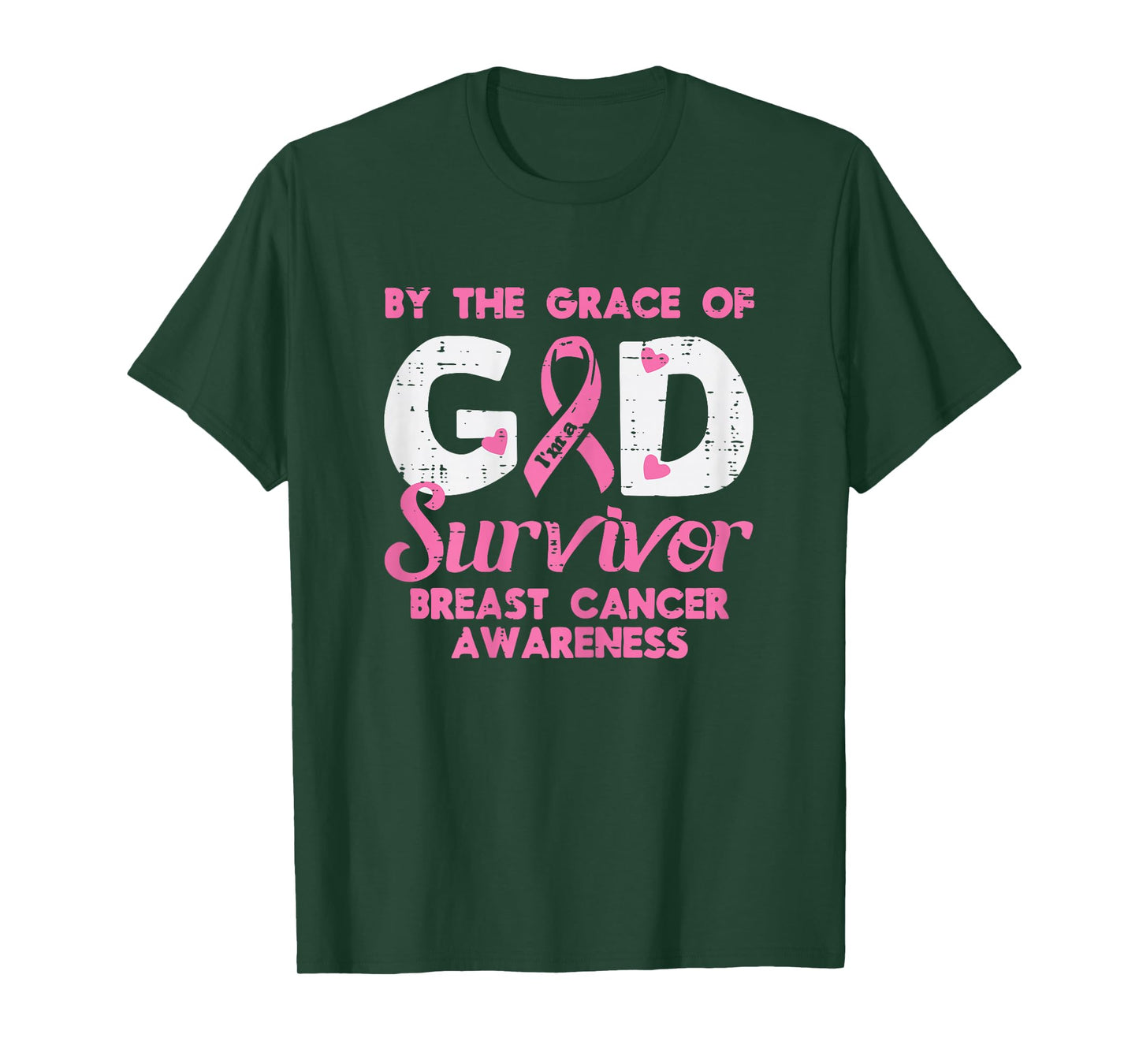 Grace God Breast Cancer Survivor Awareness Christian Women T-Shirt