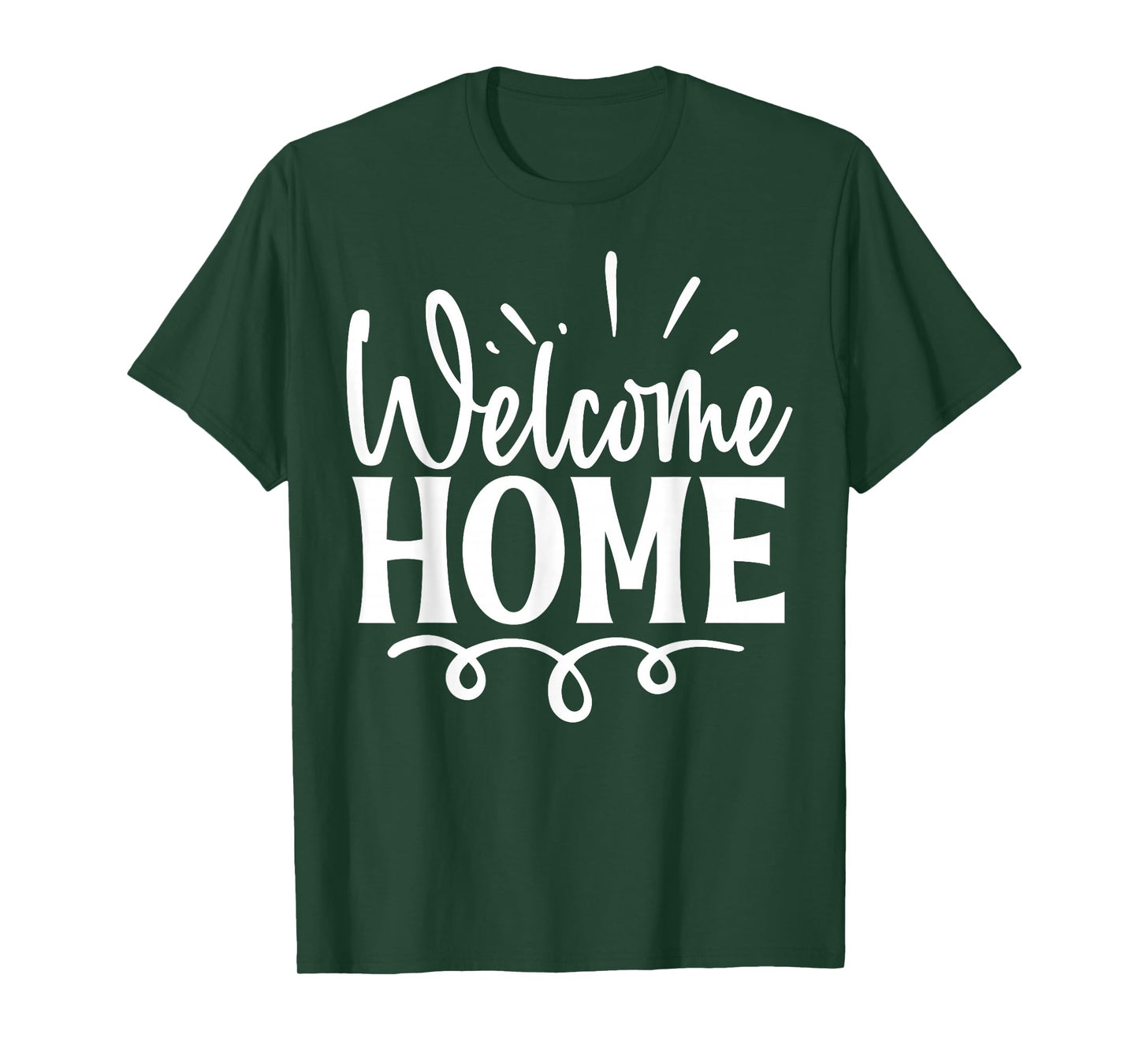 Welcome Home Cute Family Day T-Shirt, Small, Black