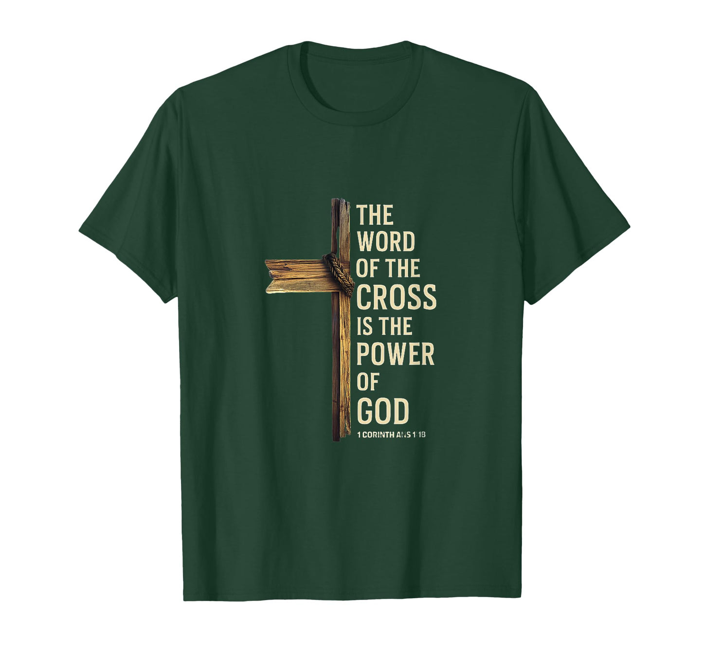 Cross Power of God Bible Verse Christian Inspiration T-Shirt