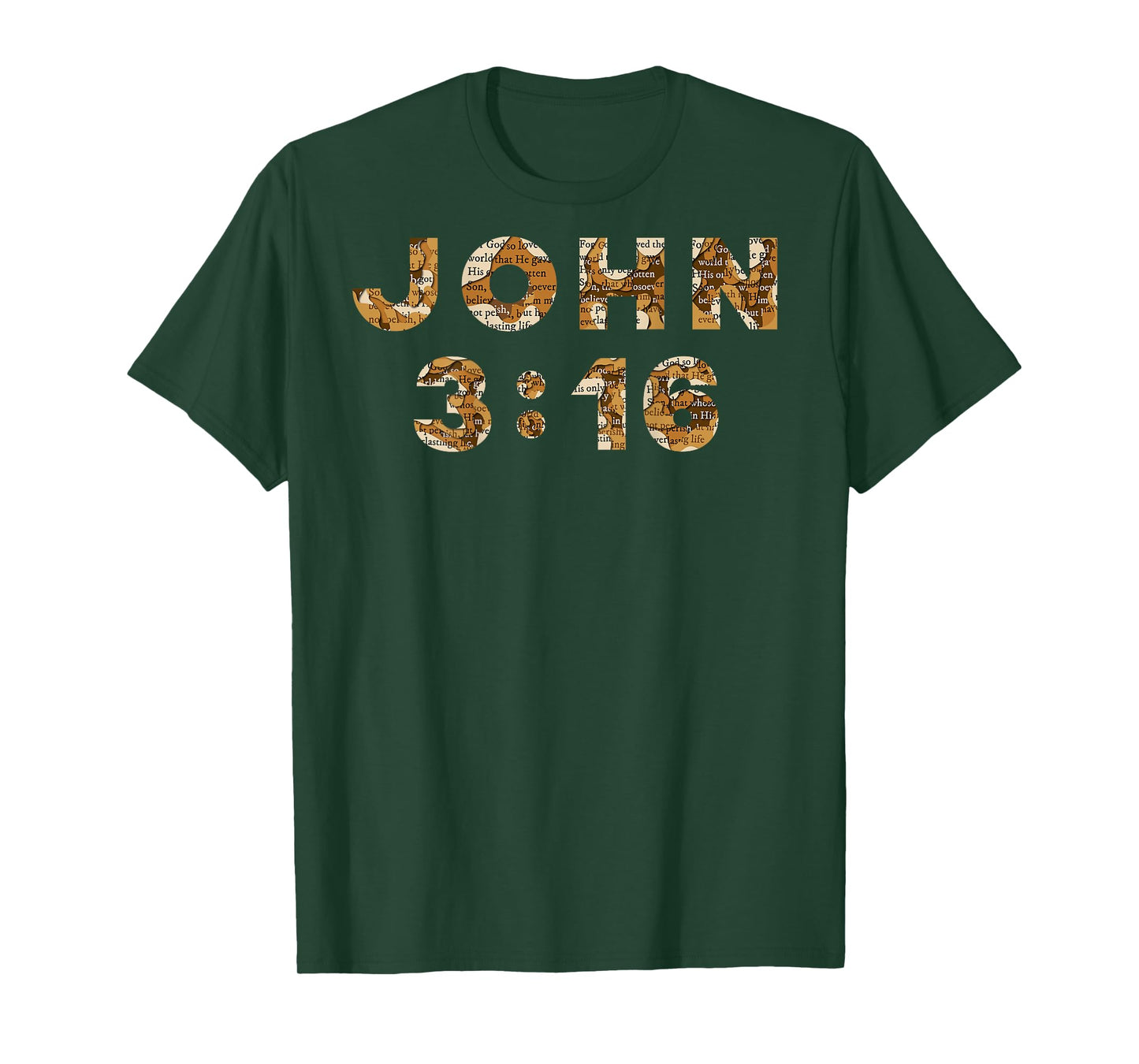 John 3:16 Christian Bible Verse WWJD Religious Back Design T-Shirt