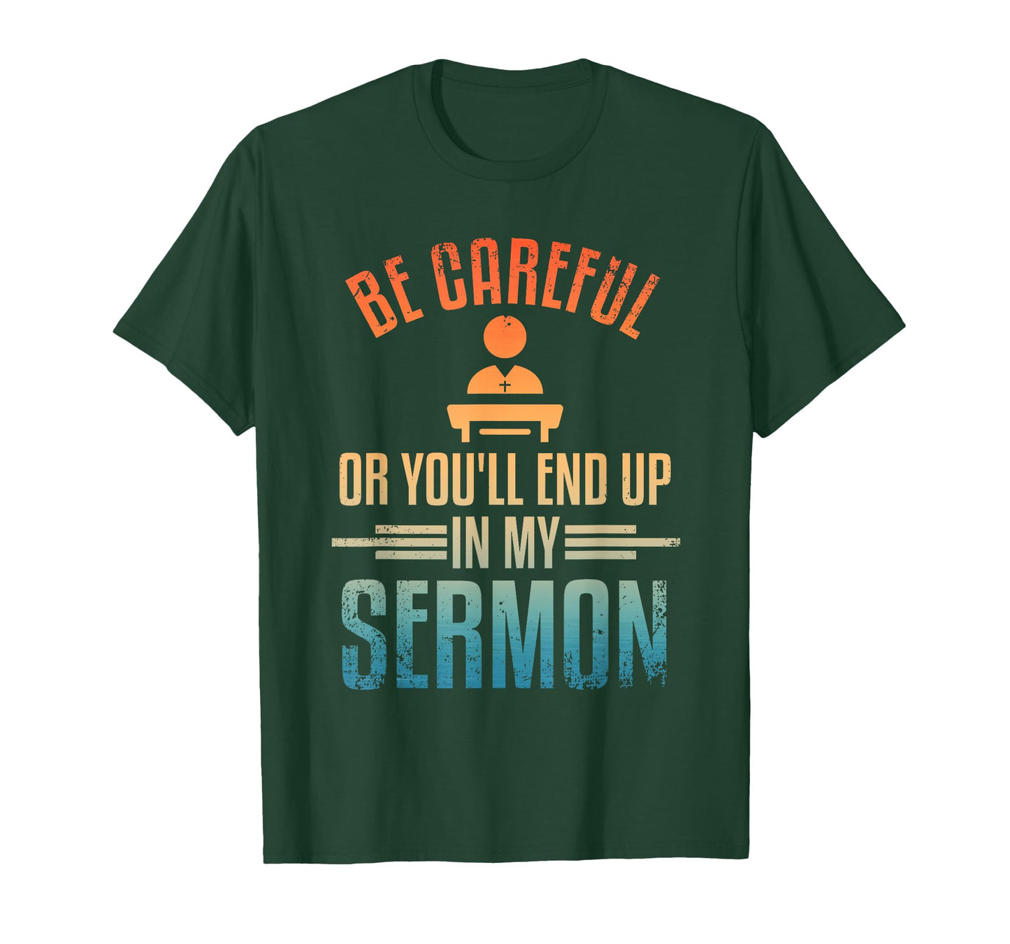 Pastor Art For Men Women Ordained Minister Clergy Sermon T-Shirt