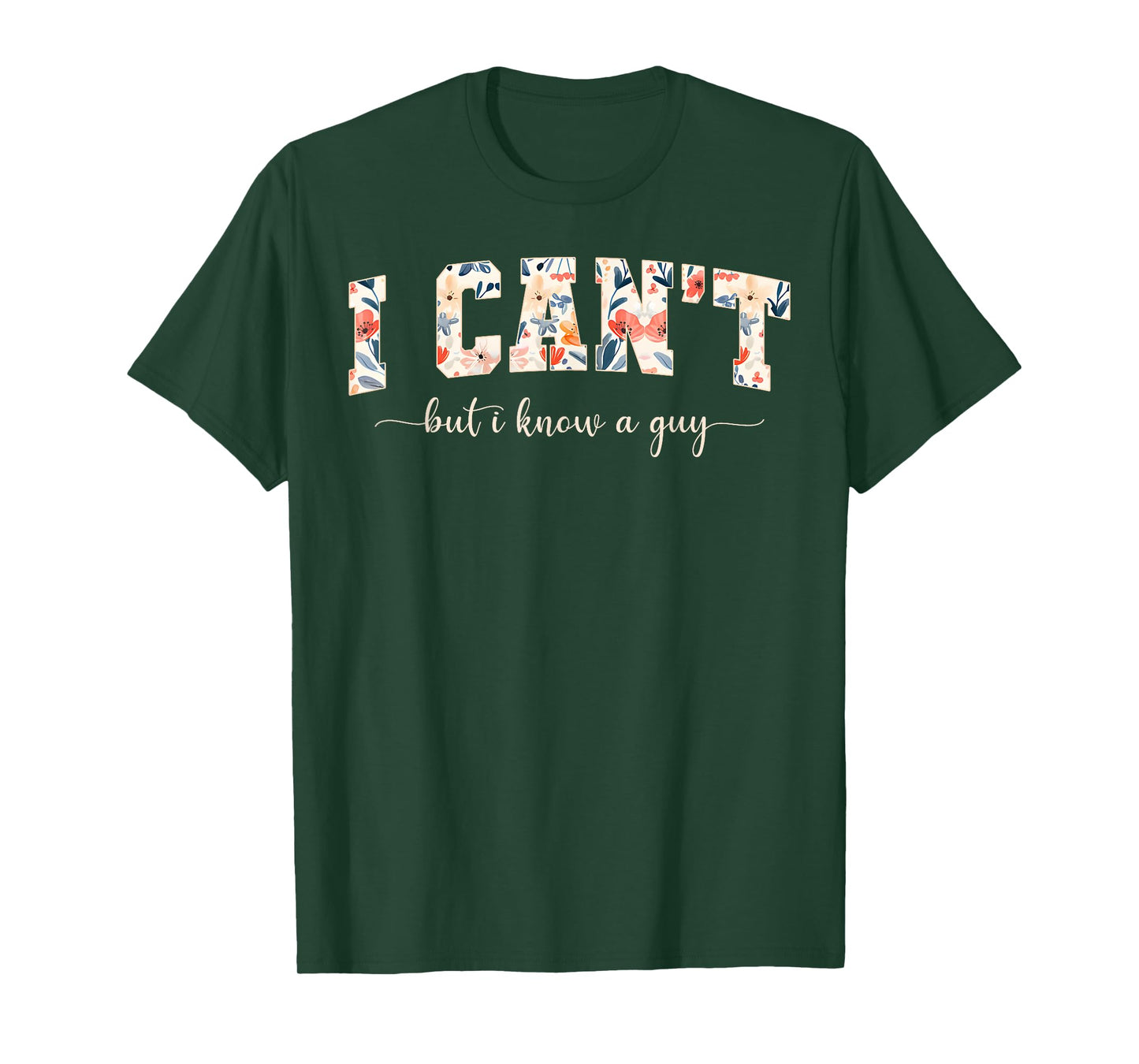 Jesus I Can't But I Know A Guy Christian Cross God Faith T-Shirt