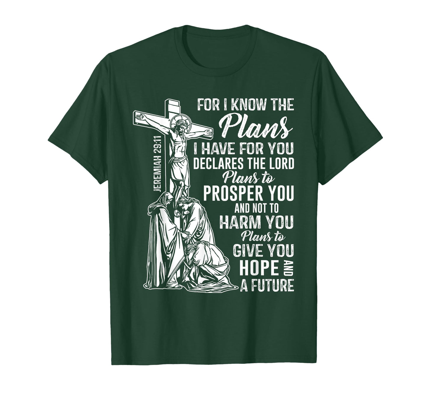 Jeremiah 2911 Christian Bible Verse Gifts Cross Scripture ap T-Shirt