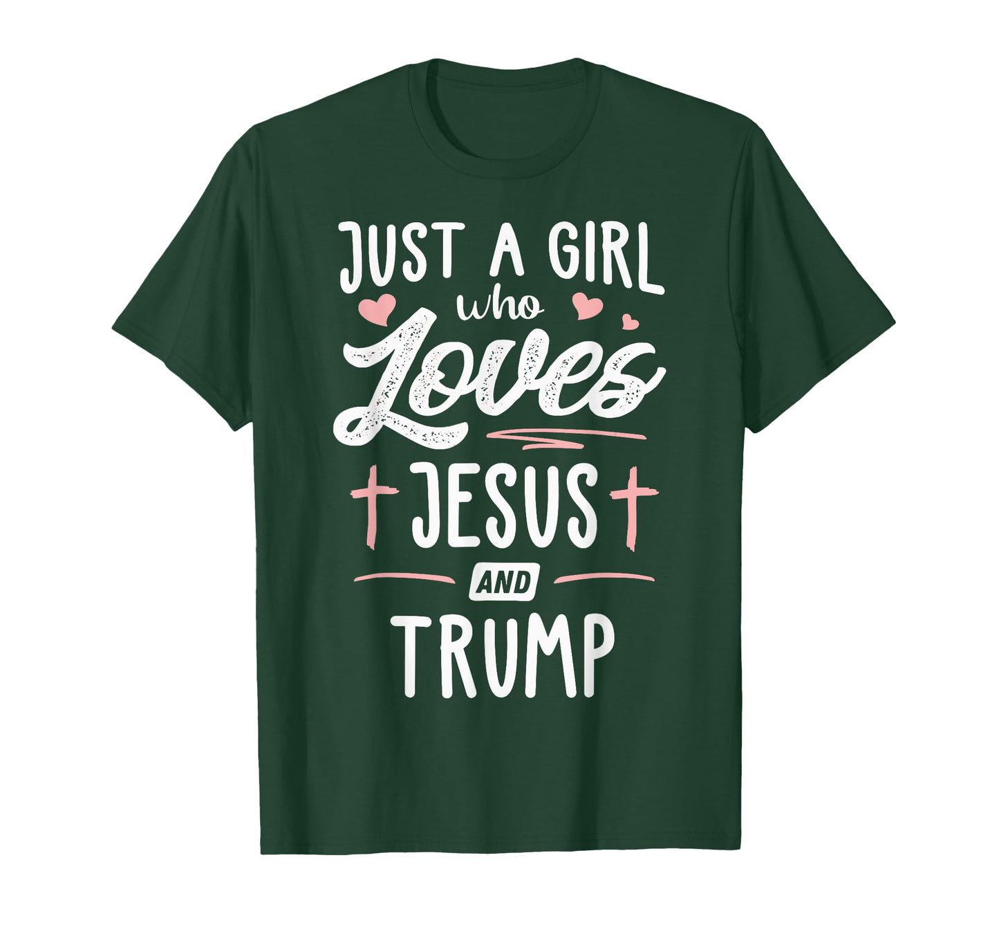 Just A Girl Who Loves Jesus And Trump Christmas 2024 T-Shirt