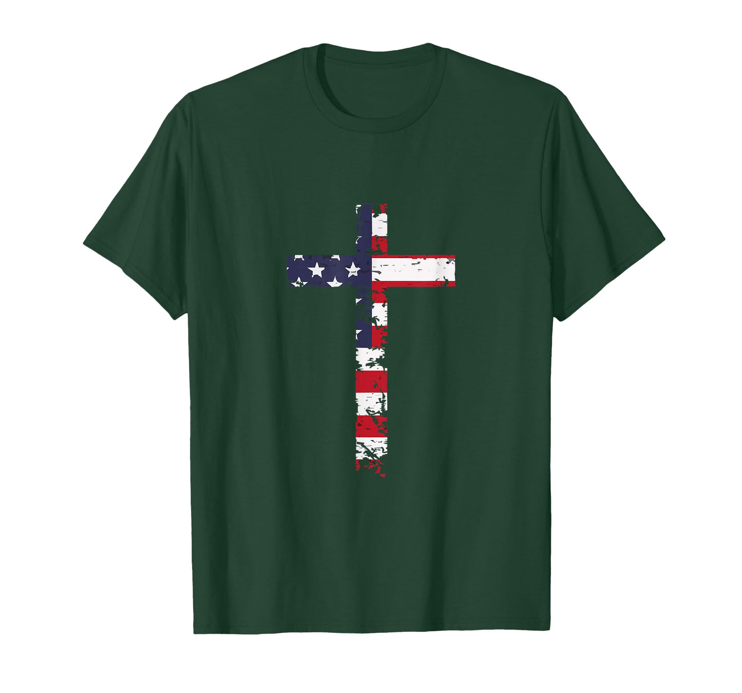 USA Flag Cross T-Shirt