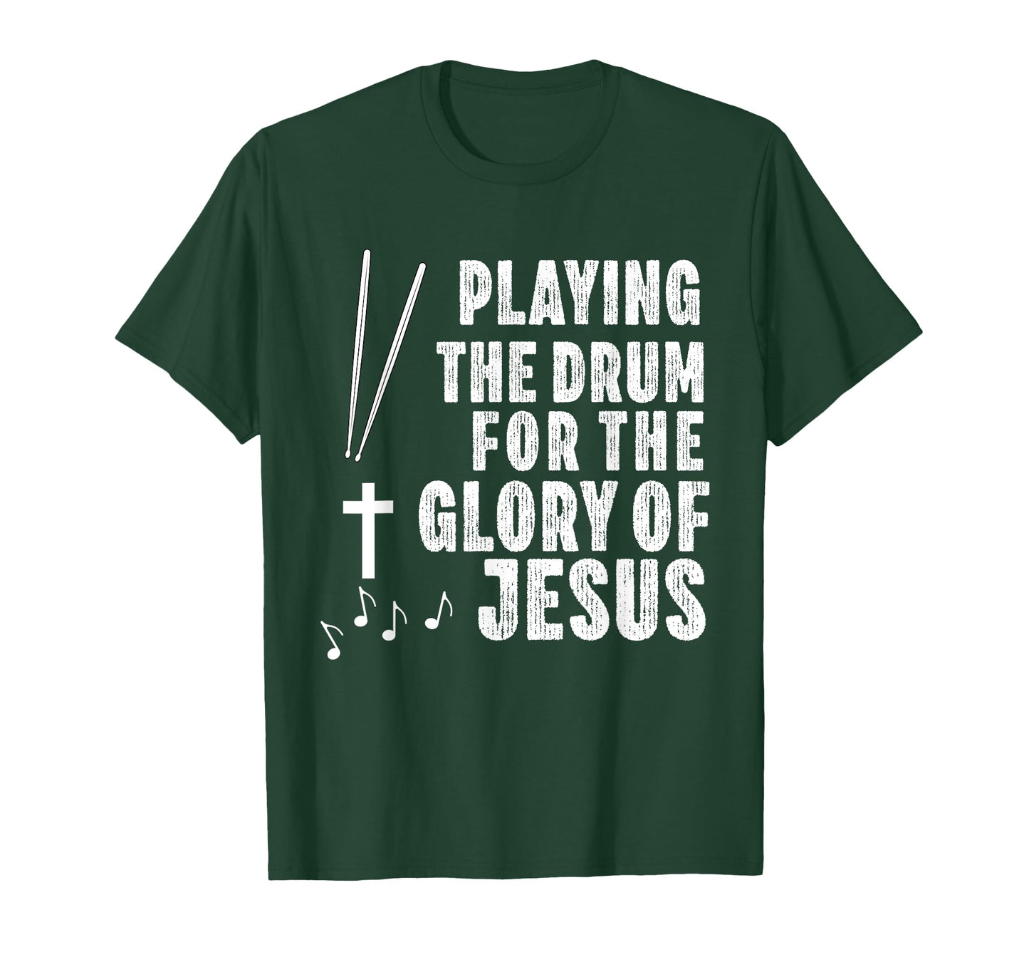Christian Drummer Drum Player Stick Men Jesus Worship Music T-Shirt