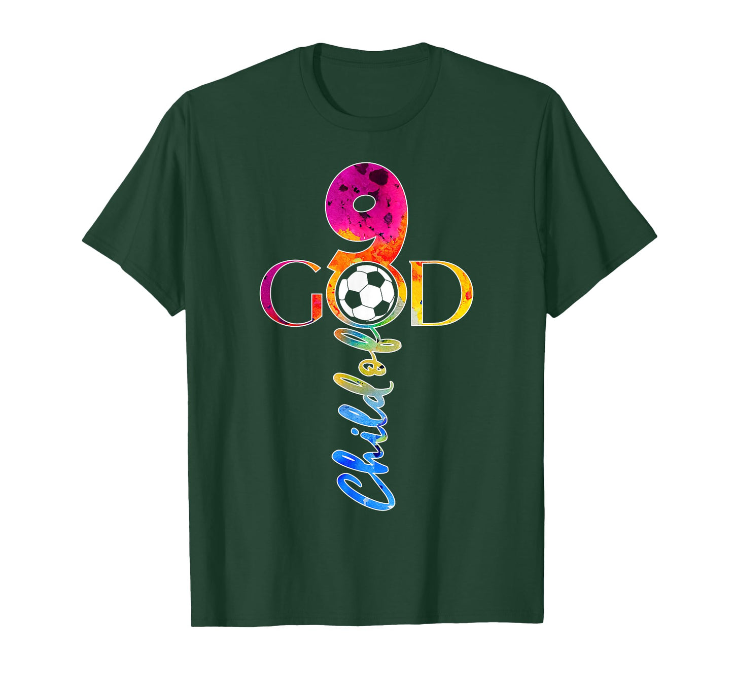 JESUS 9 YEARS CHILD OF GOD SOCCER 9TH BIRTHDAY T-Shirt