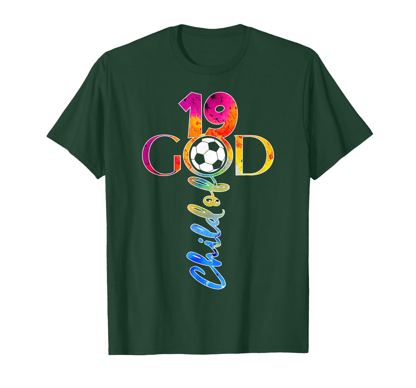 JESUS 19 YEARS CHILD OF GOD SOCCER 19TH BIRTHDAY T-Shirt
