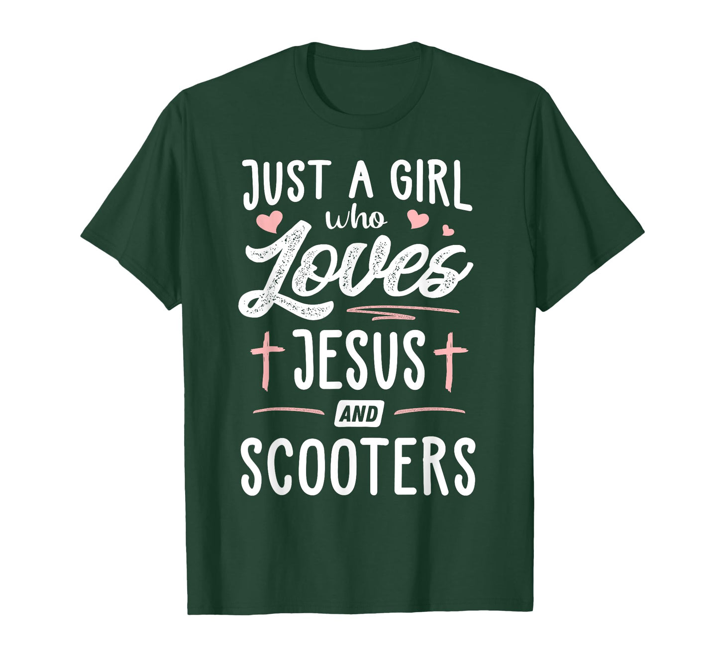 Just A Girl Who Loves Jesus And Scooters Gift Women T-Shirt