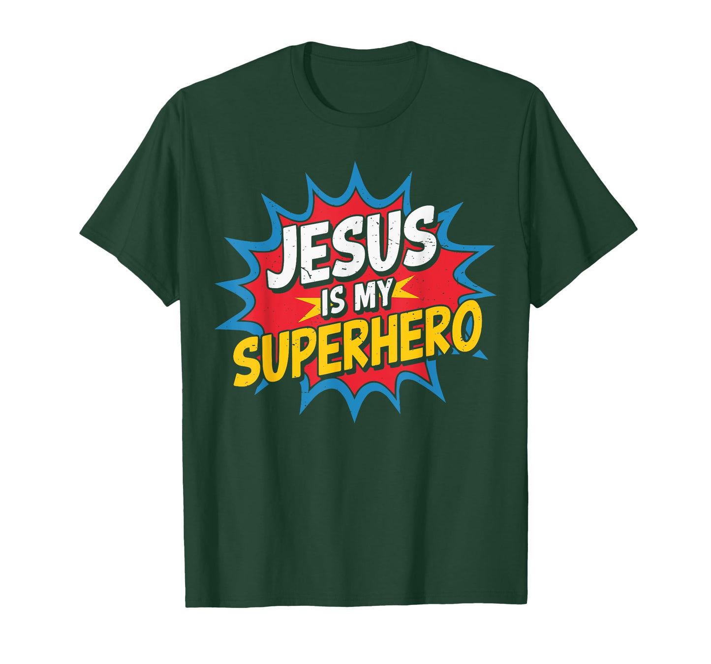 Toddler Jesus is My Superhero Christian God Son Brother Kids T-Shirt