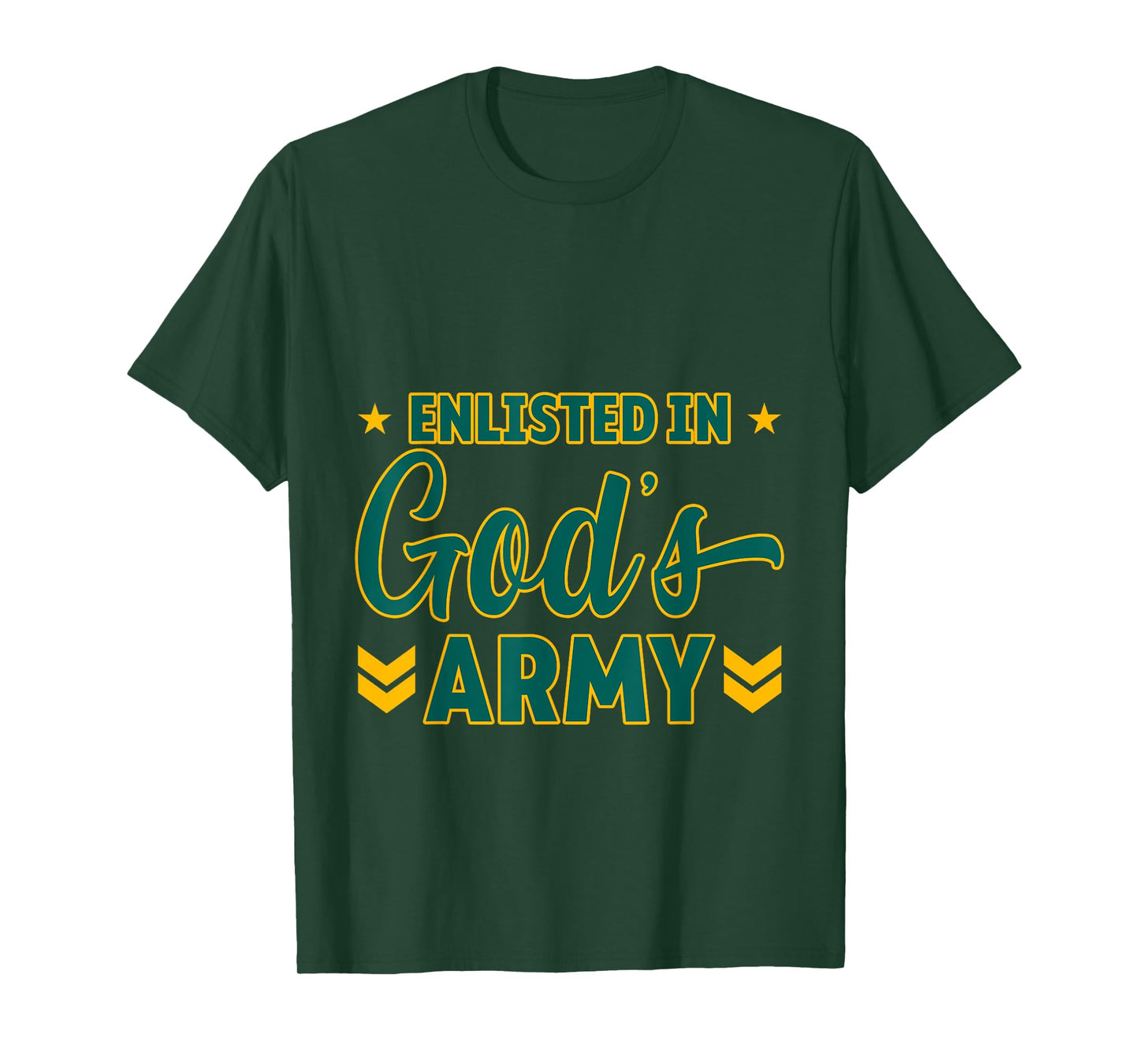Enlisted In God's Army Christian Devotion - T-Shirt