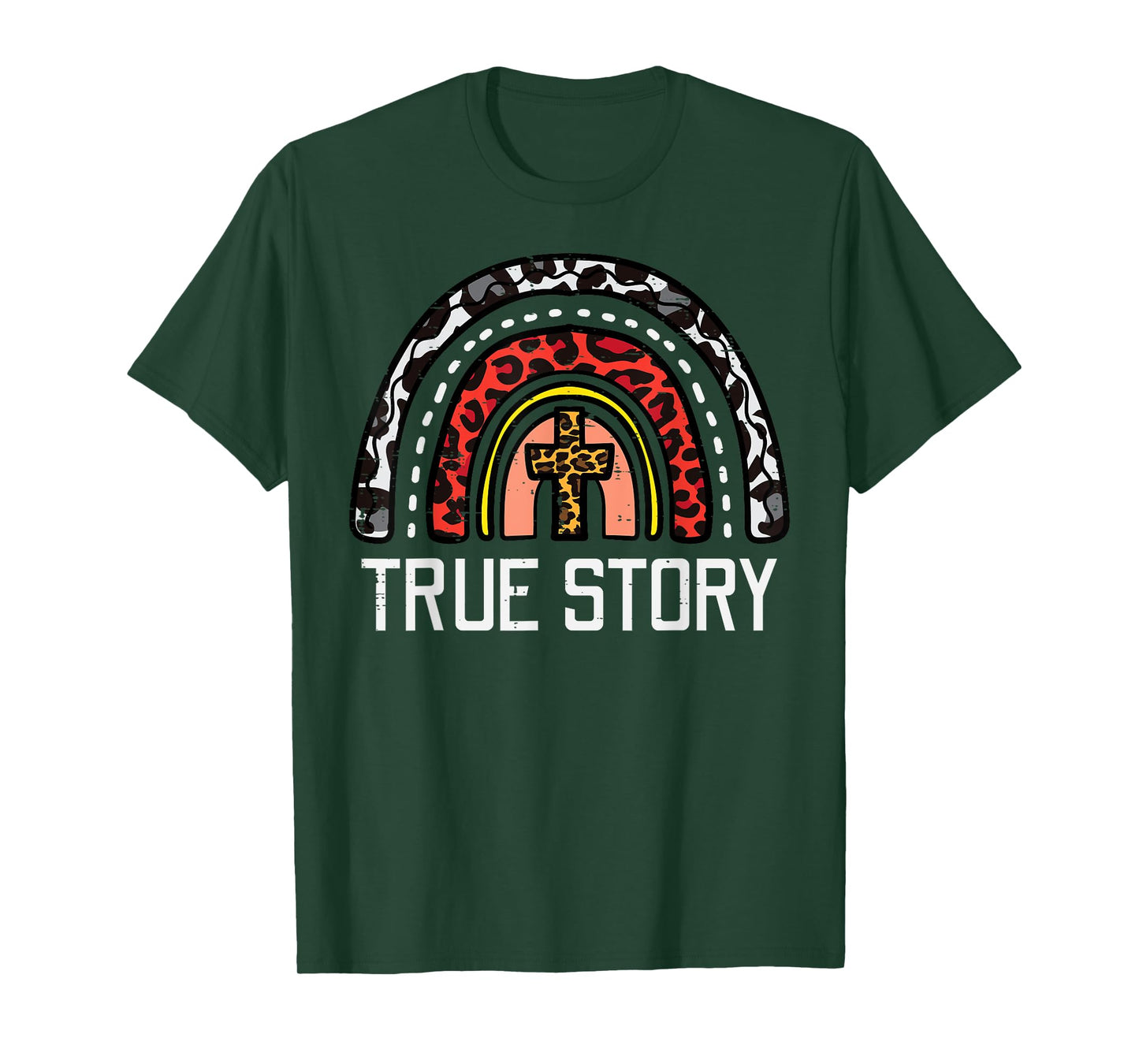 True Easter Story Rainbow Religious Christian Women Girls T-Shirt