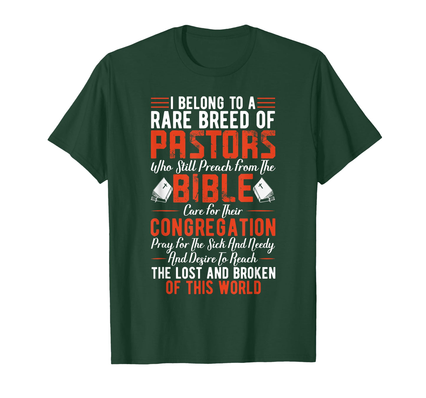 I Belong To A Rare Breed Of Pastors Minister Clergy Pastor T-Shirt