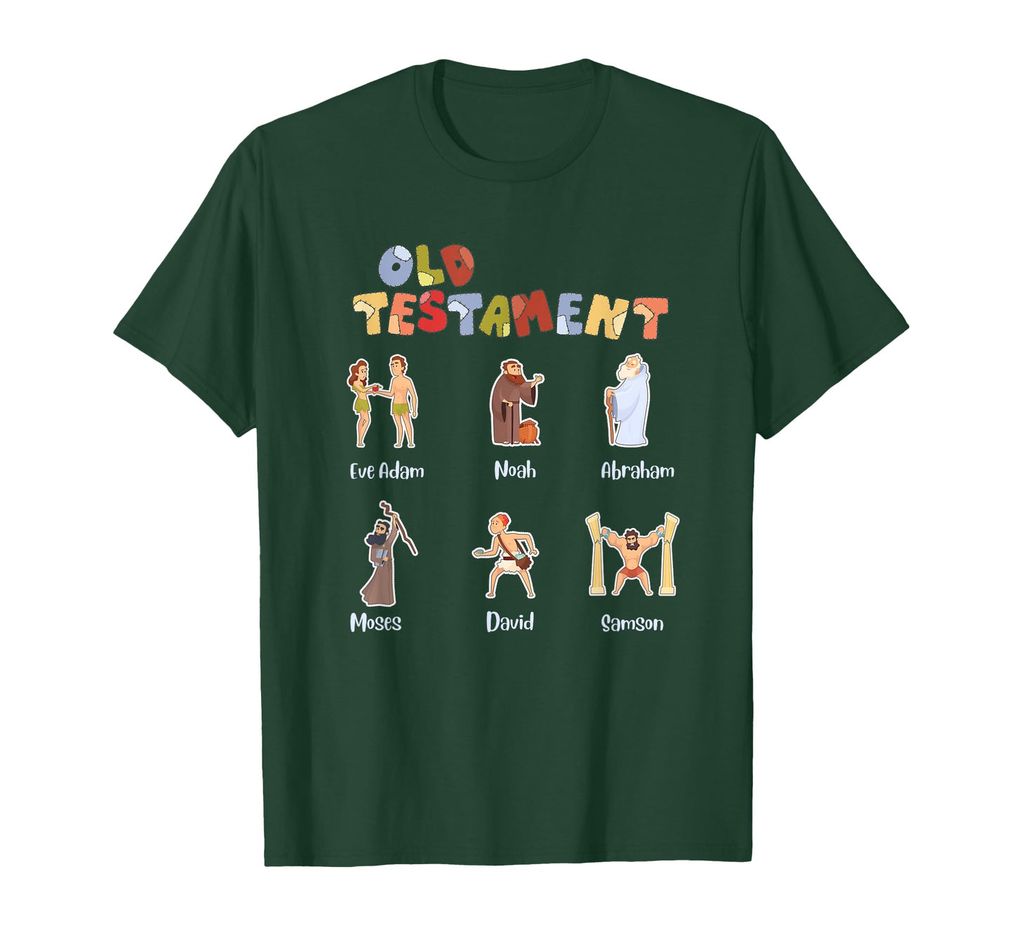 Christian Old Testament Verse Shirt Bible Characters T-Shirt