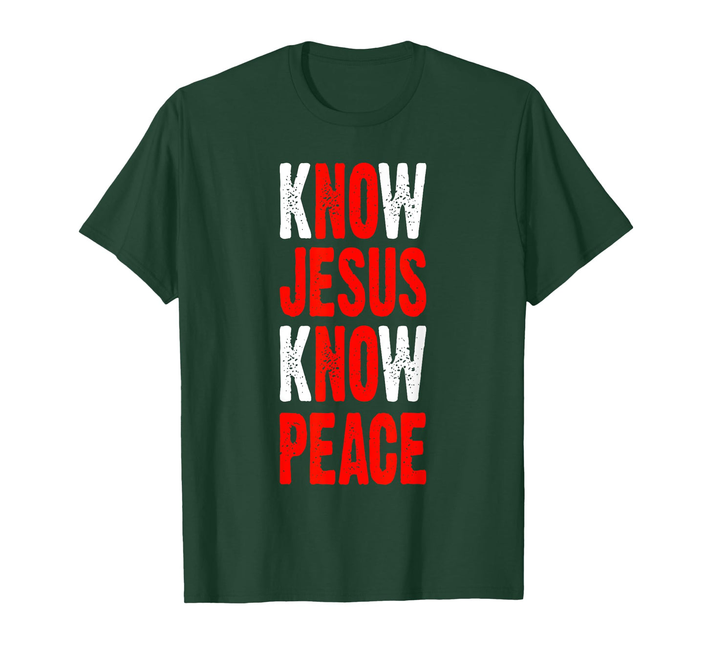 Know Jesus Know Peace Bible Verse Jesus Christ T-Shirt