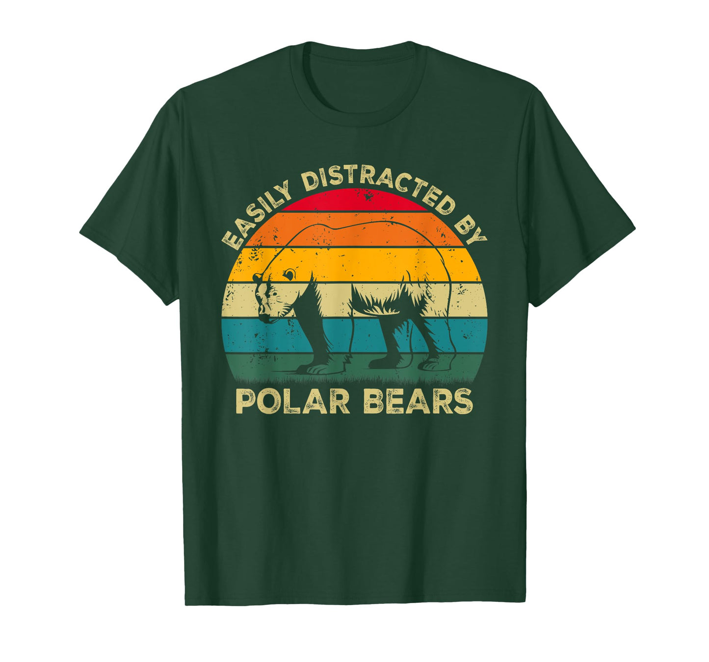 Easily Distracted By Polar Bears, Cute Polar Bear Lovers T-Shirt