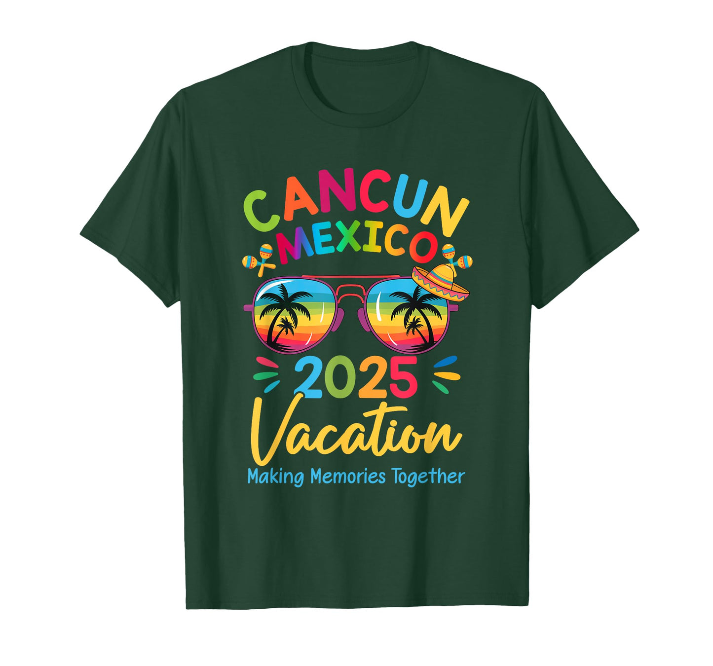 Cancun Mexico Vacation Beach 2025 Trip Squad Family Matching T-Shirt