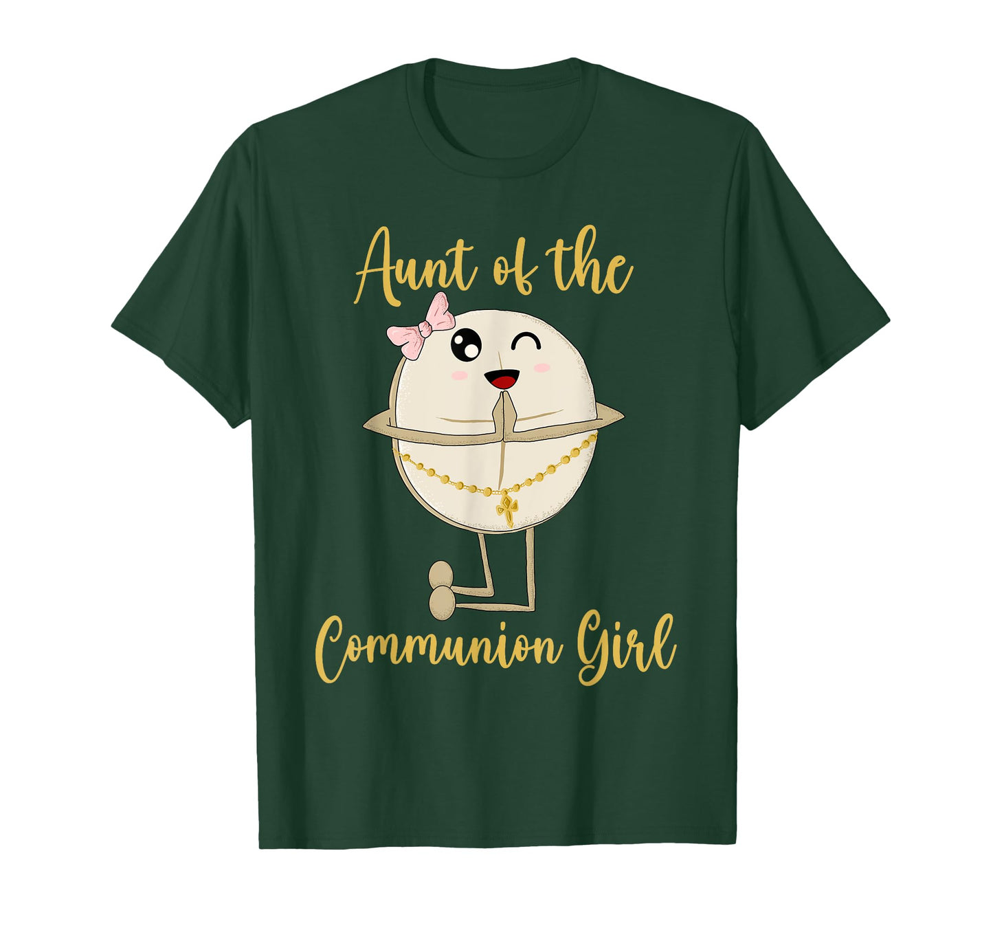 Aunt of the Communion Girl First Communion Dabbing Wafer T-Shirt